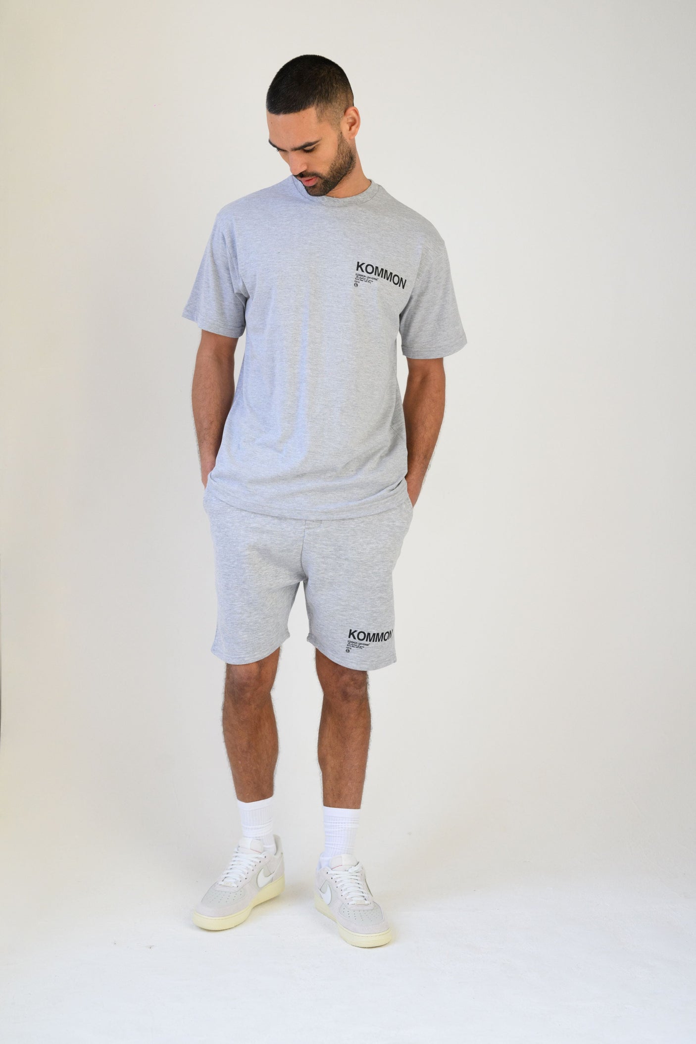 KEL SHORT - GREY MARL
