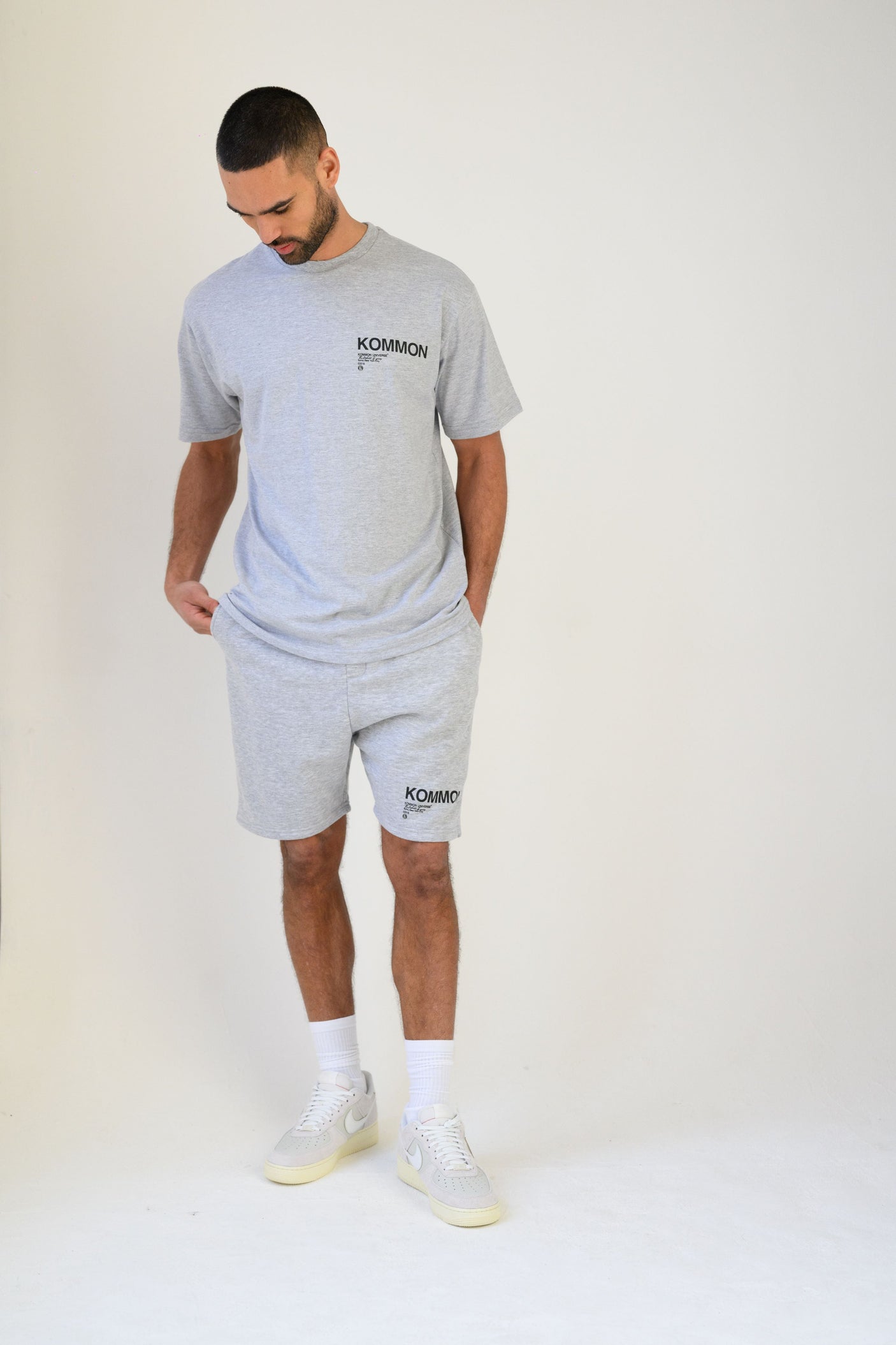 KEL SHORT - GREY MARL