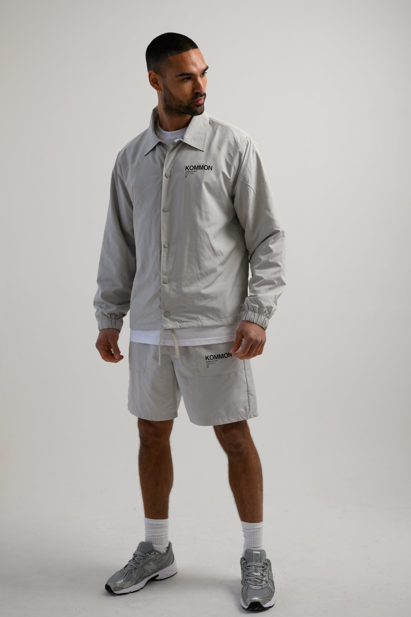 THE KEL COACH JACKET - GREY