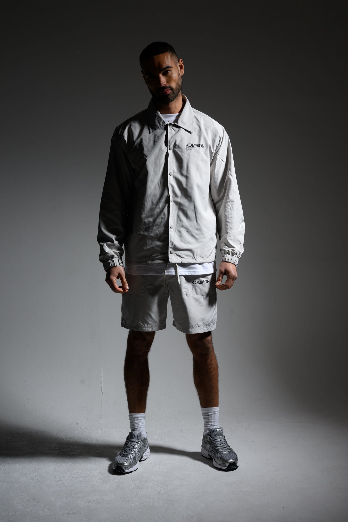 THE KEL COACH JACKET - GREY