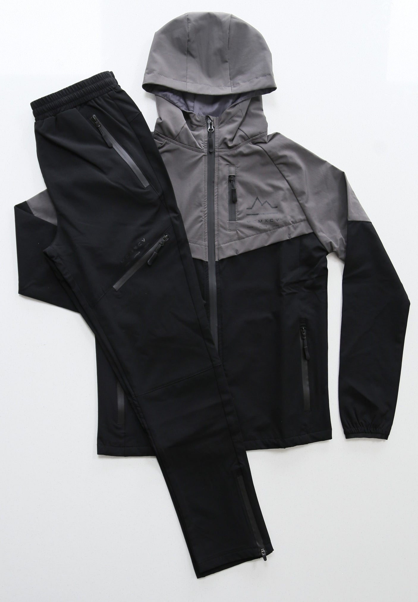 ASCENT JUNIOR TECH TRACKSUIT- CHARCOAL/BLACK