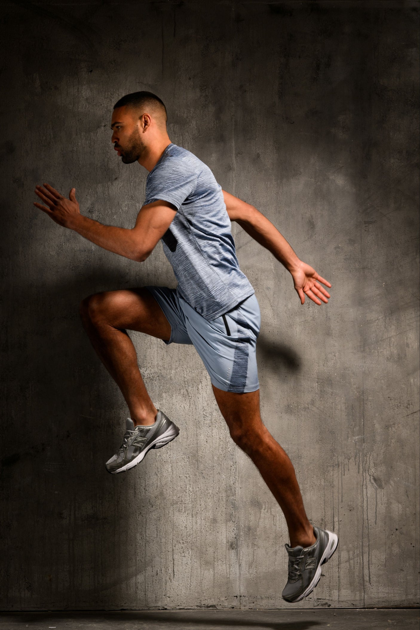 VOLT T-SHIRT & SHORT ACTIVE SET - BLUE