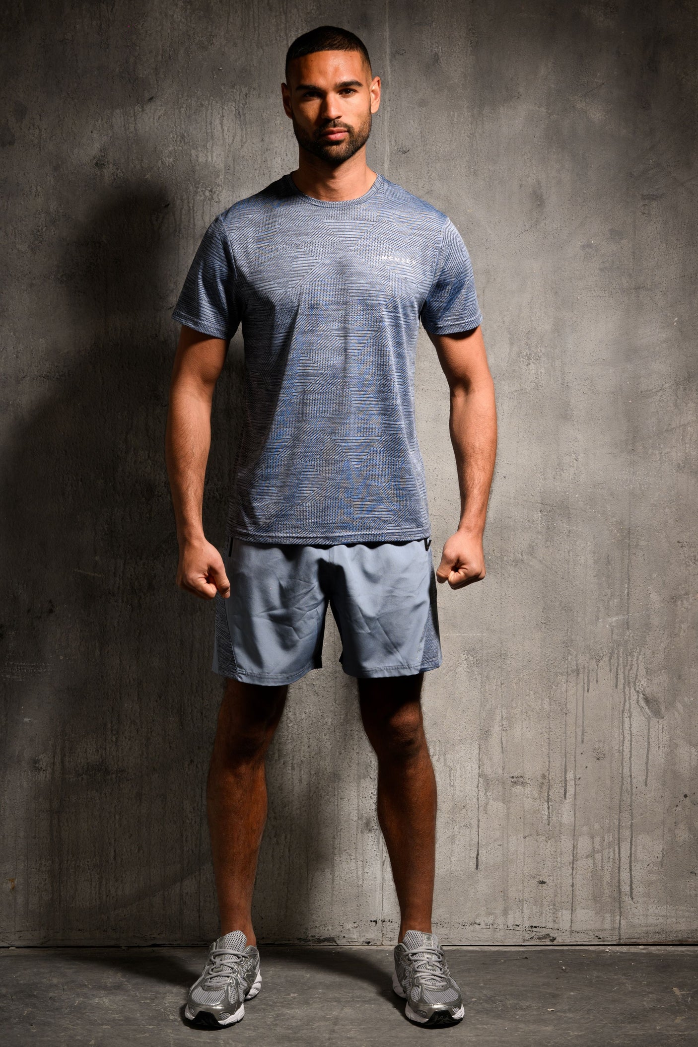 VOLT T-SHIRT & SHORT ACTIVE SET - BLUE