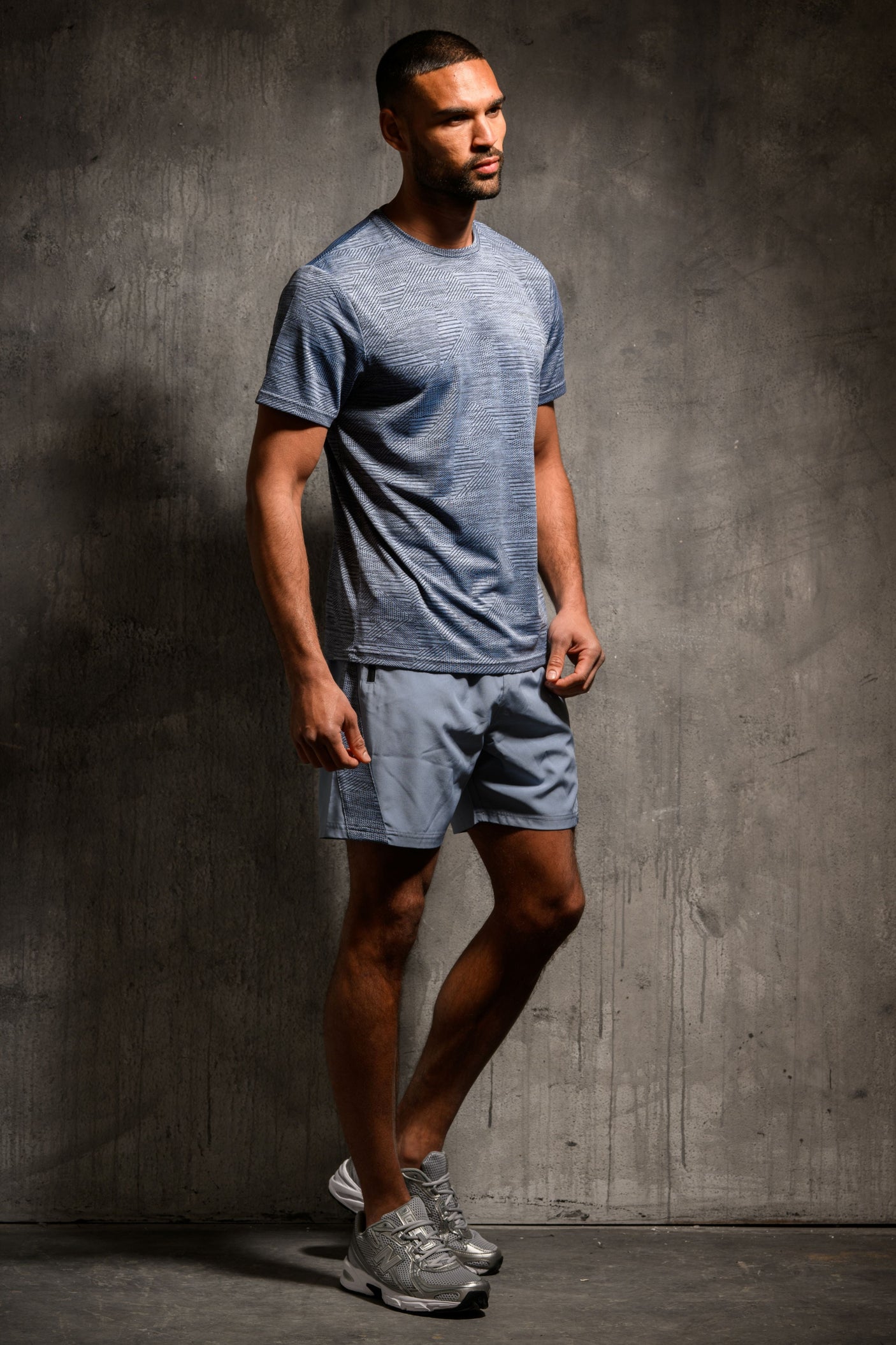 VOLT T-SHIRT & SHORT ACTIVE SET - BLUE