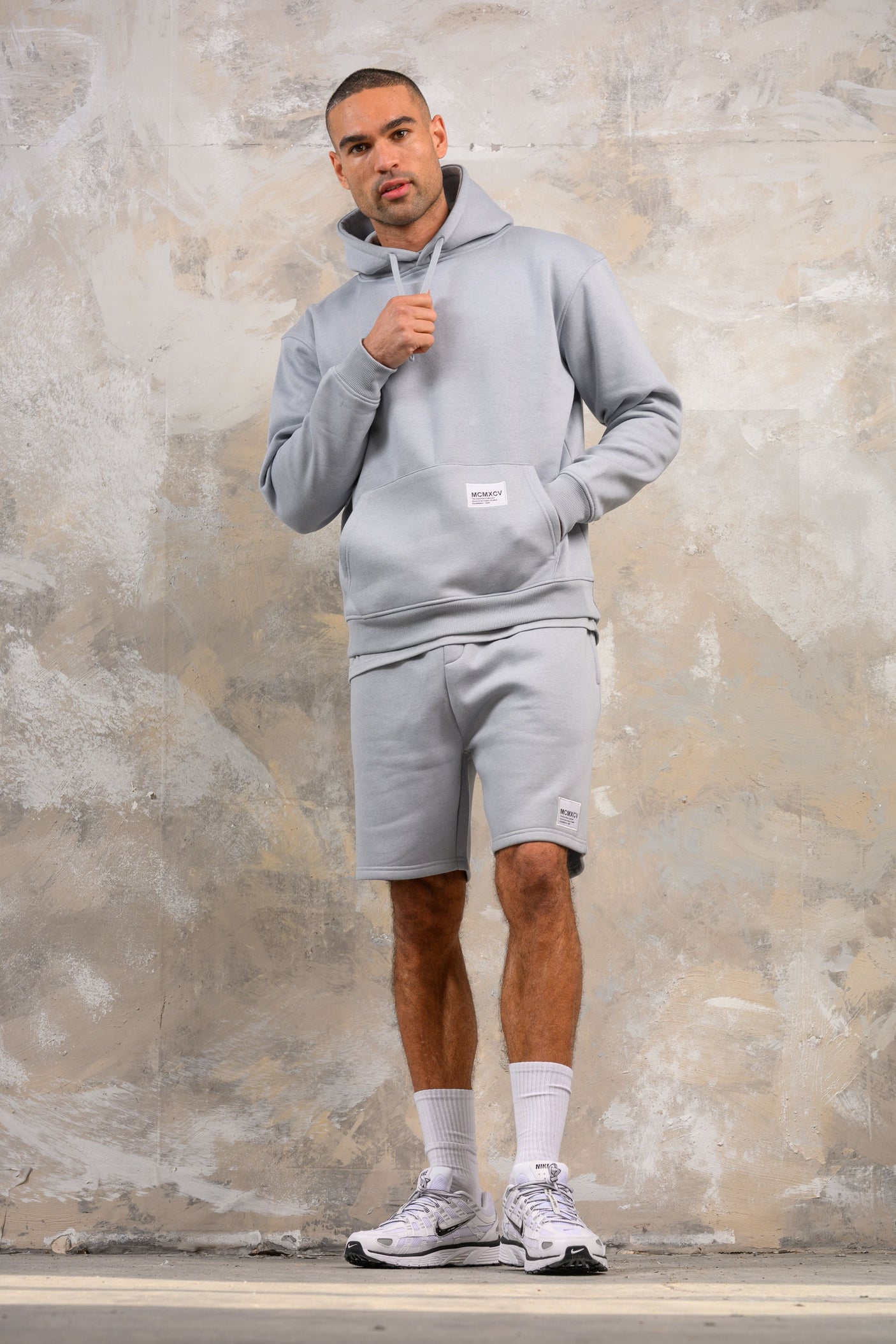 APOLLO HOODY TEE & SHORT SET - ICE BLUE