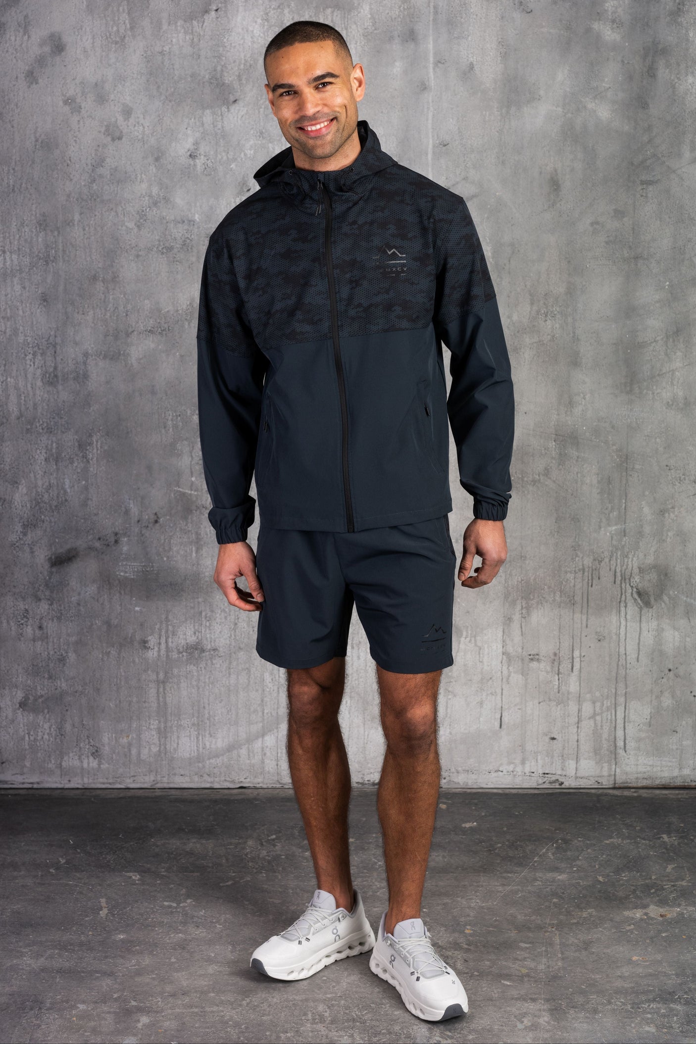 ARMOUR WINDBREAKER JACKET & SHORT - OMBRE/BLACK