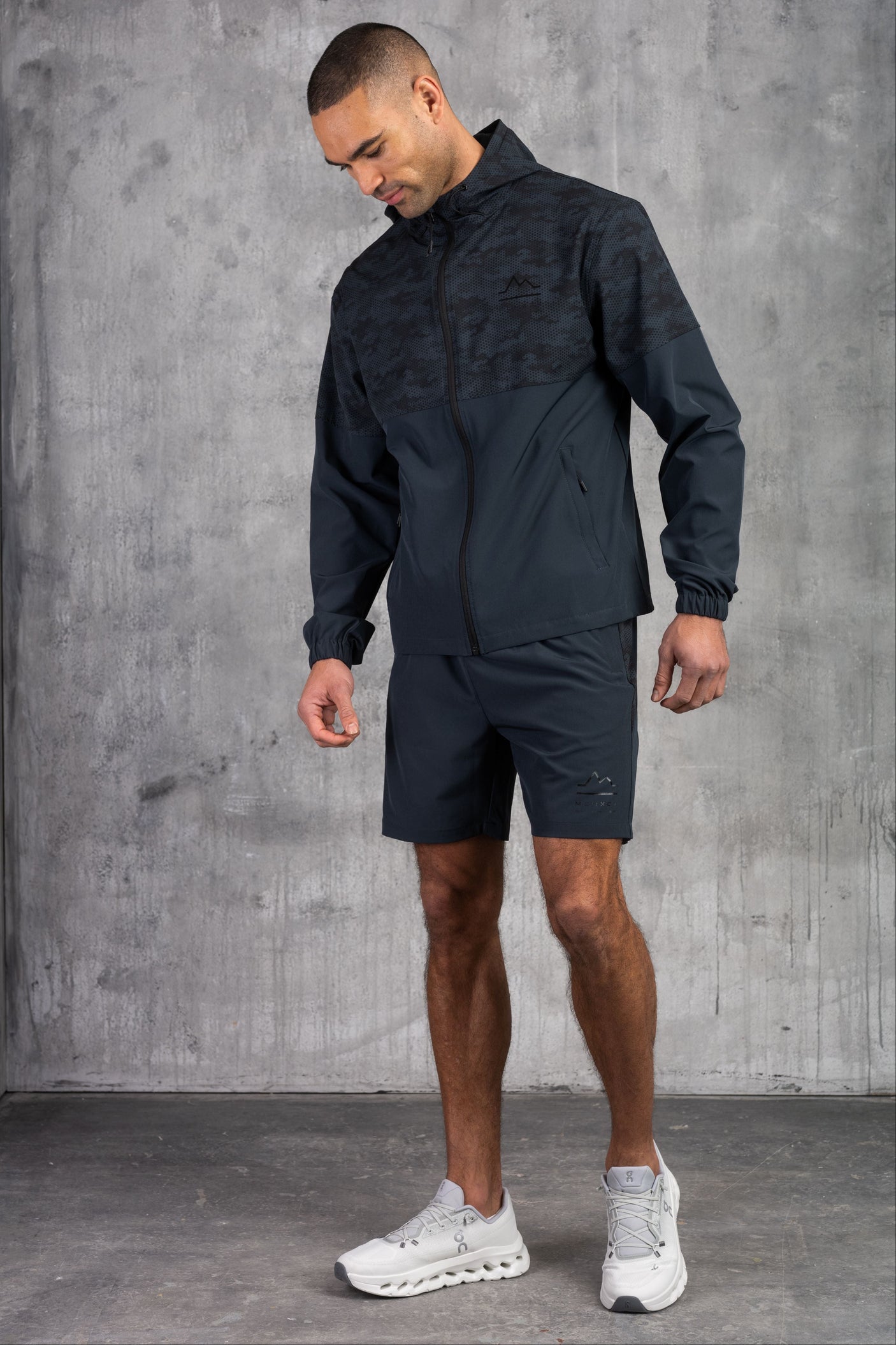 ARMOUR WINDBREAKER JACKET & SHORT - OMBRE/BLACK