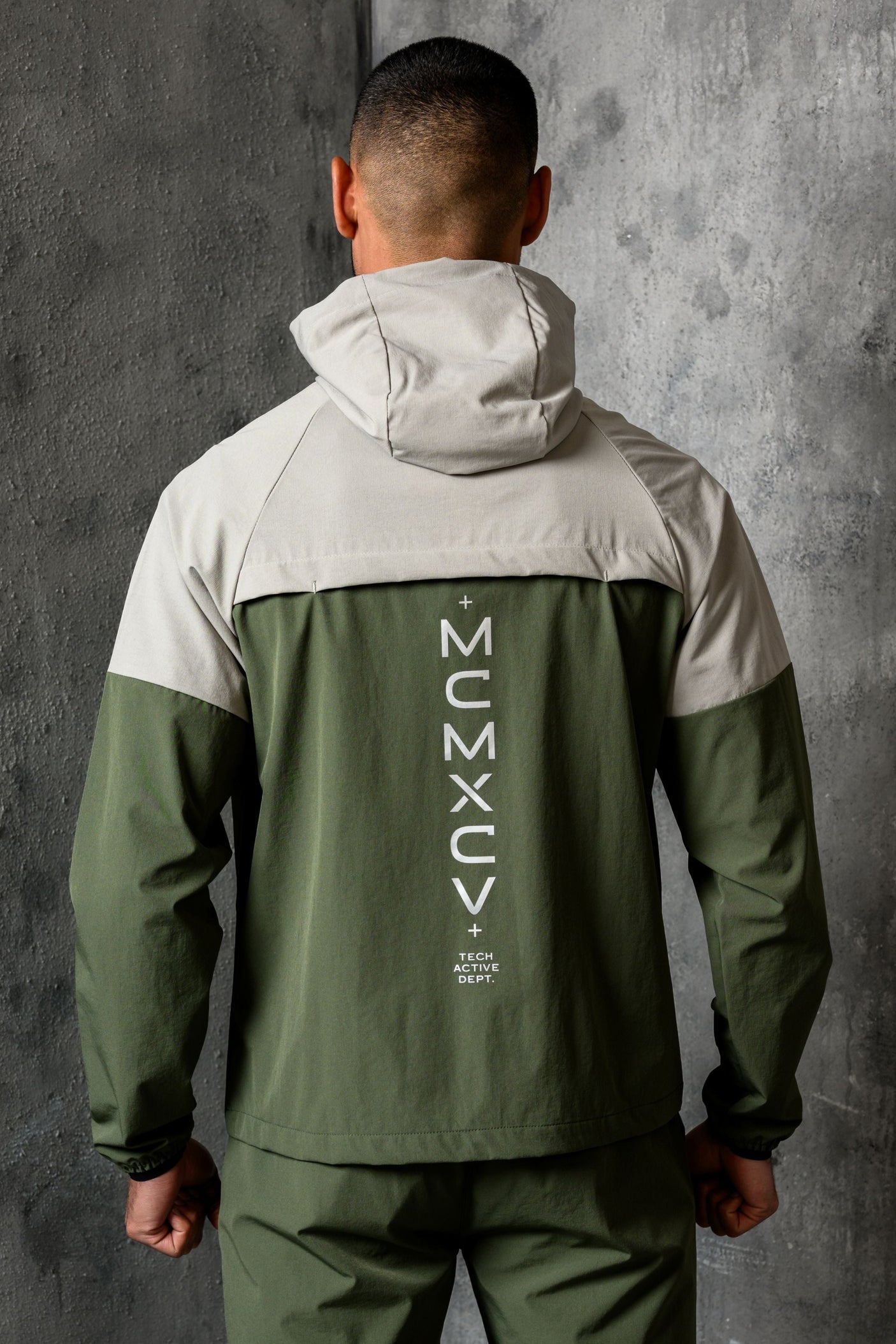 ASCENT WINDBREAKER JACKET - SAGE/STONE