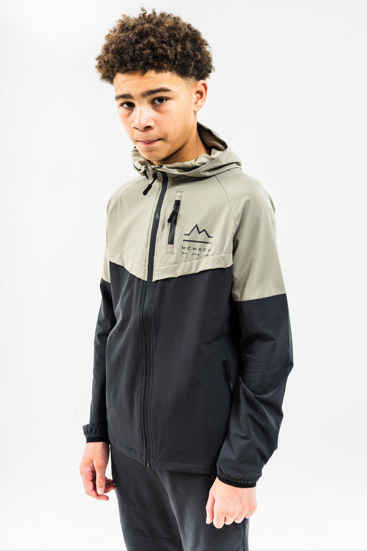 ASCENT JUNIOR TECH TRACKSUIT- GREY/DARK CHARCOAL