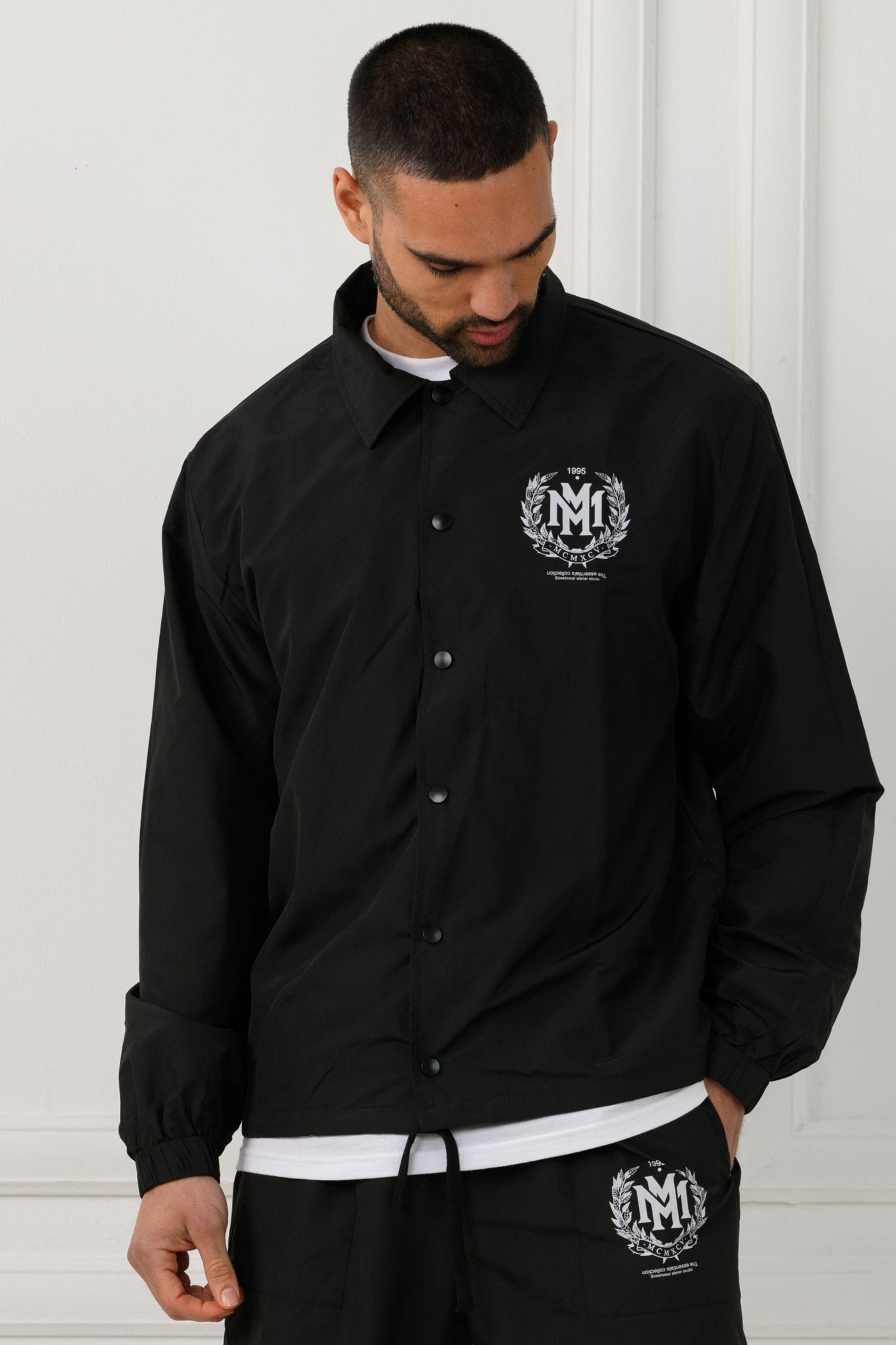 CARTER COACH JACKET - BLACK