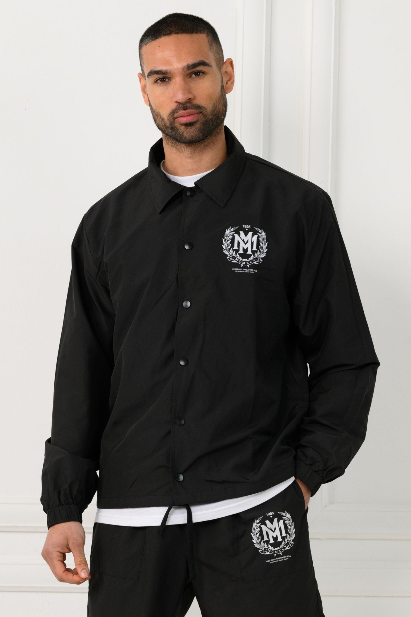 CARTER COACH JACKET - BLACK