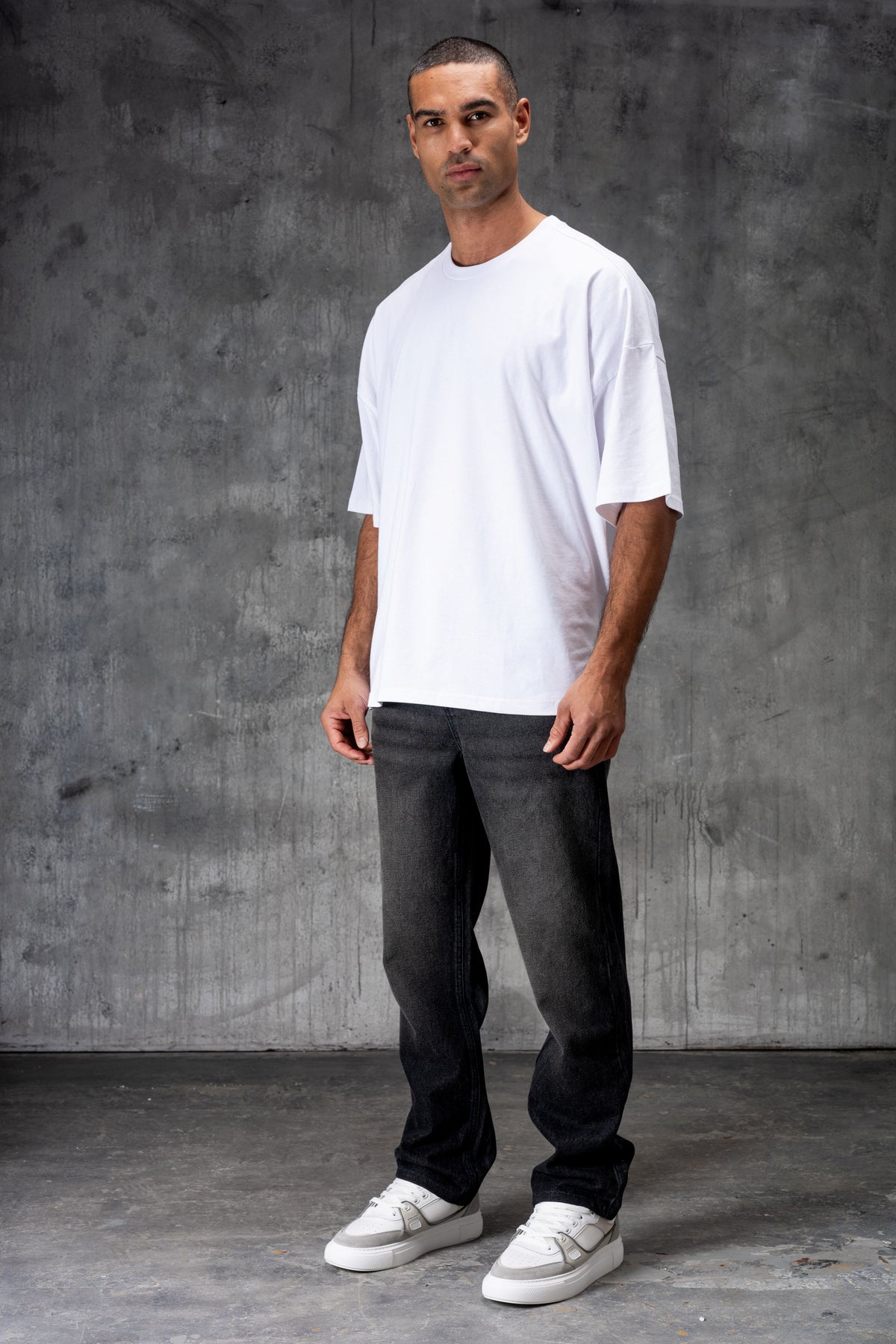 CLUB Premium Washed Denim Jeans - BLACK