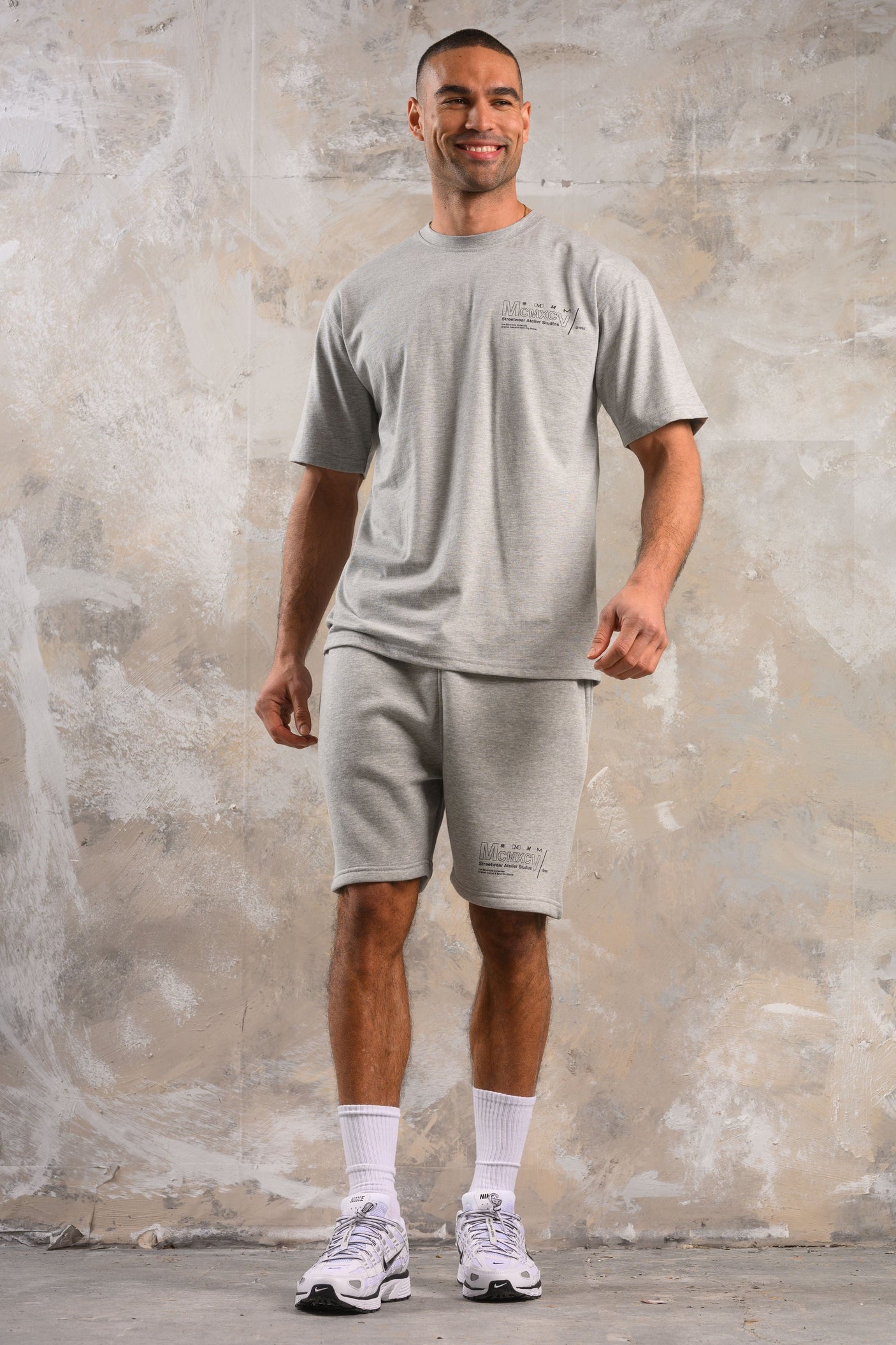 COBRA TEE - GREY MARL