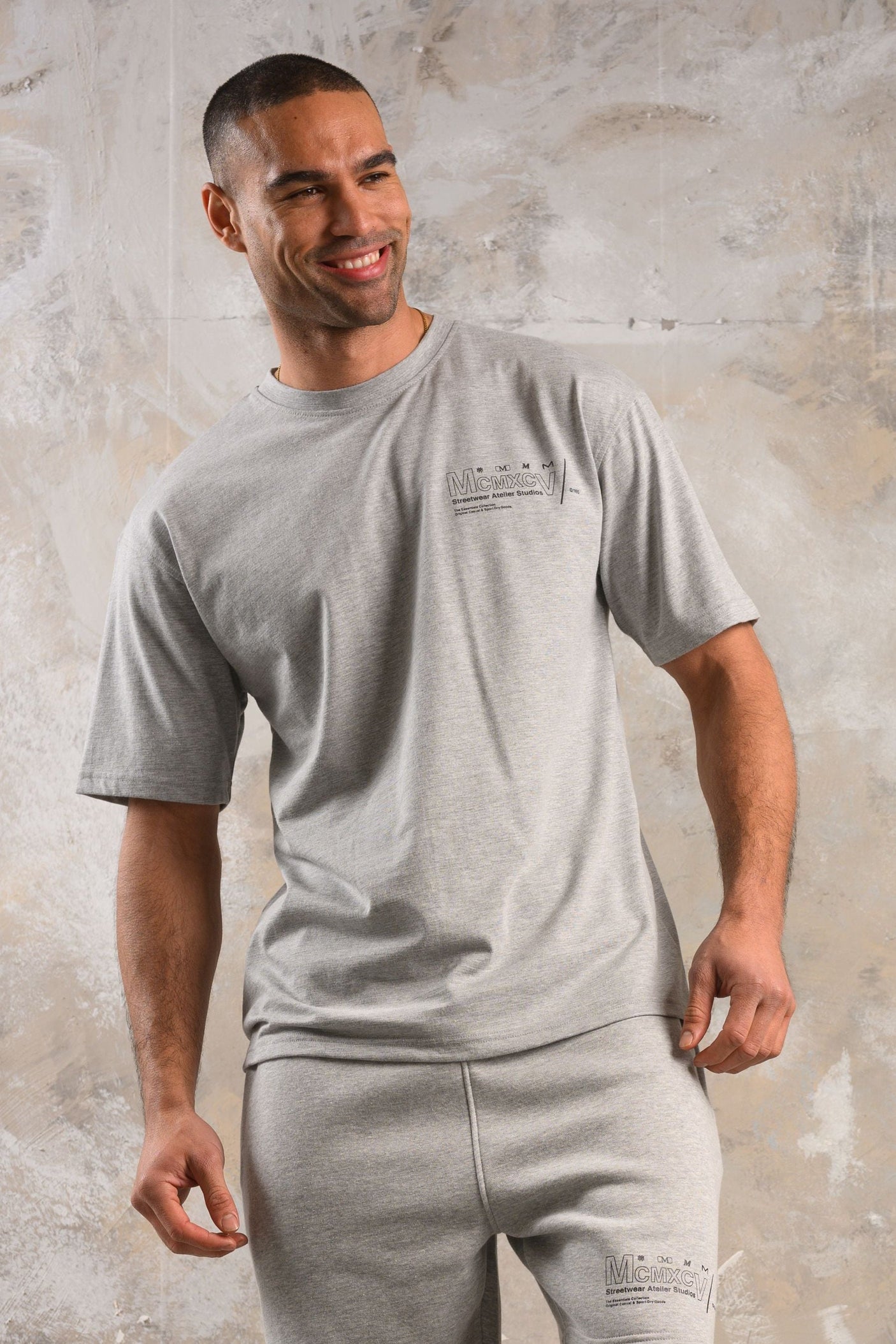 COBRA TEE - GREY MARL