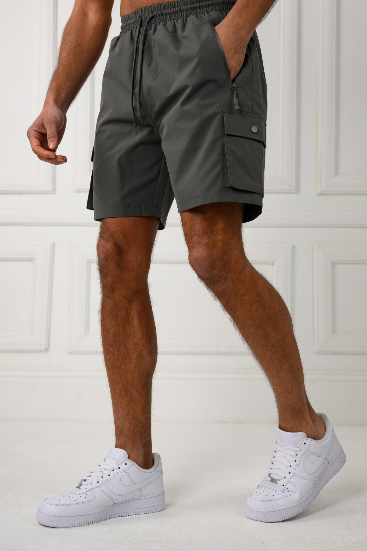 CREED CARGO SHORTS - CONCRETE GREY