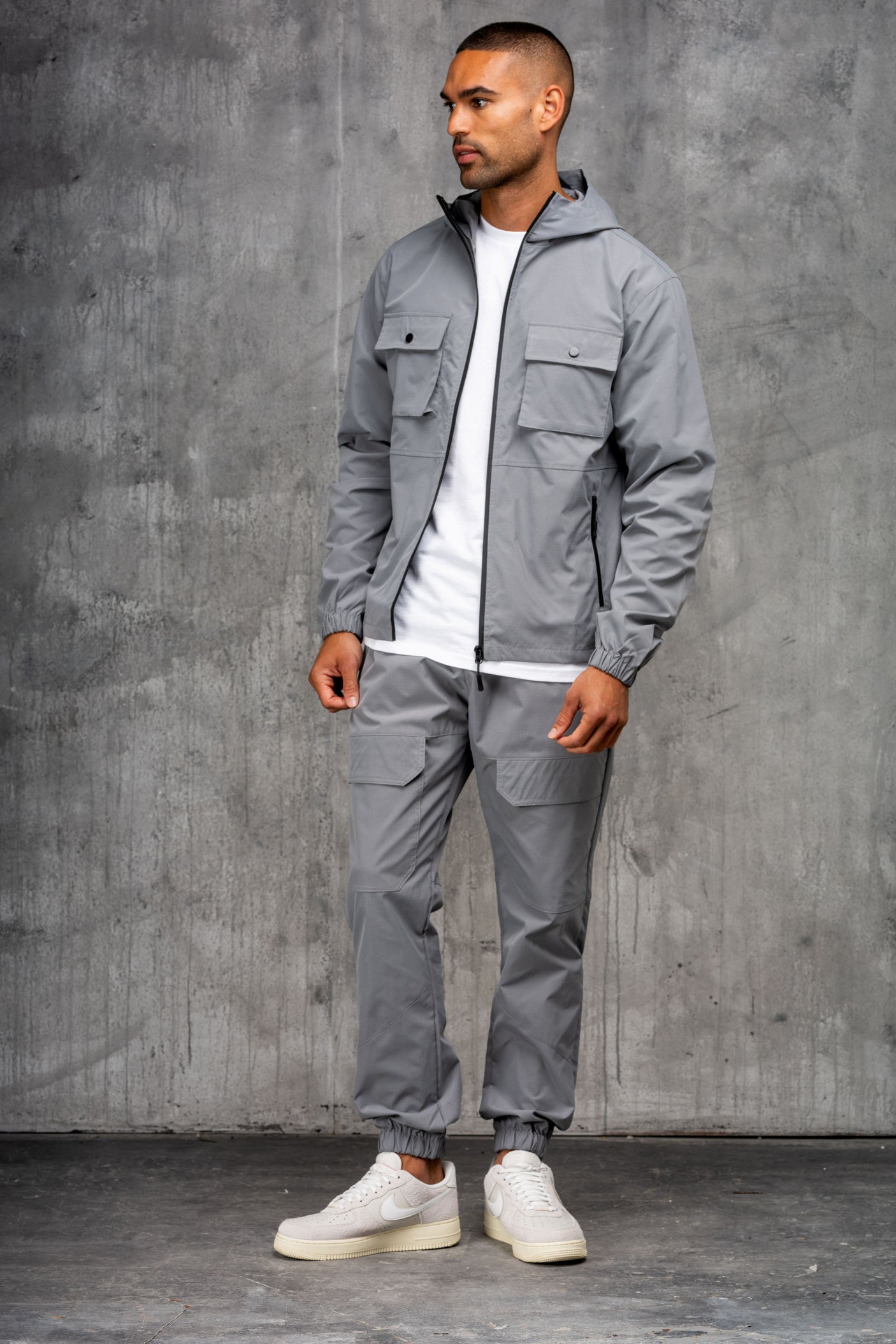 CREED JACKET & PANT SET - MID GREY