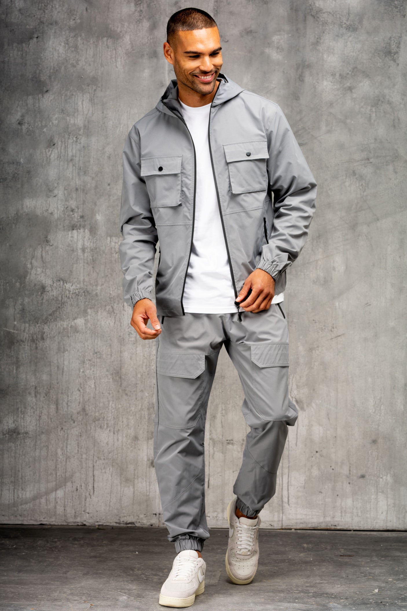 CREED JACKET & PANT SET - MID GREY
