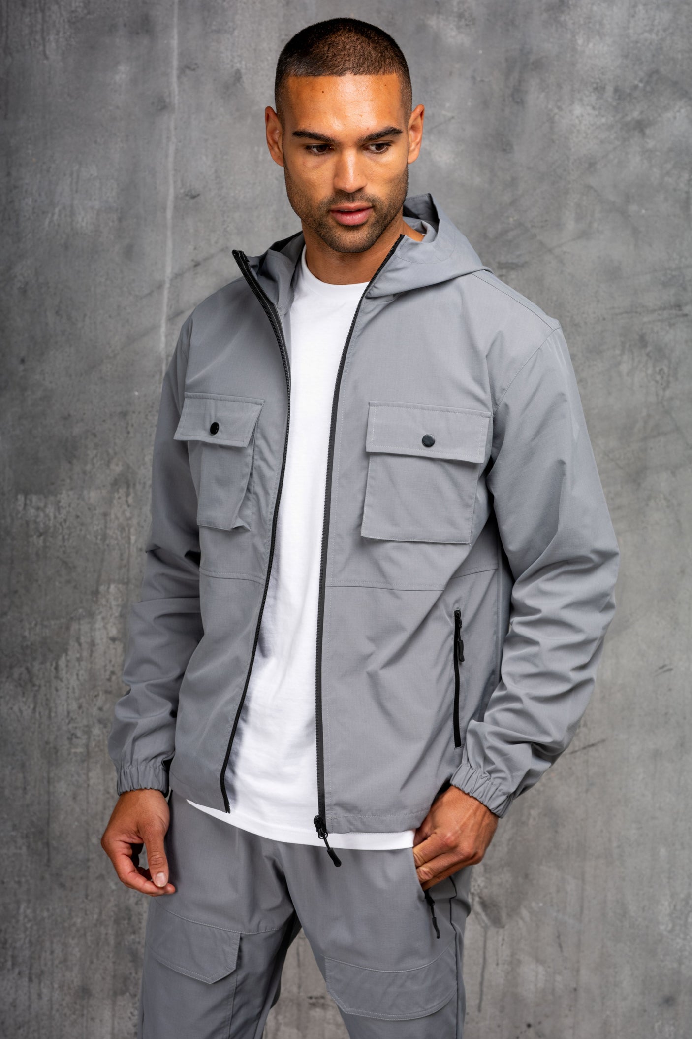 CREED JACKET & PANT SET - MID GREY