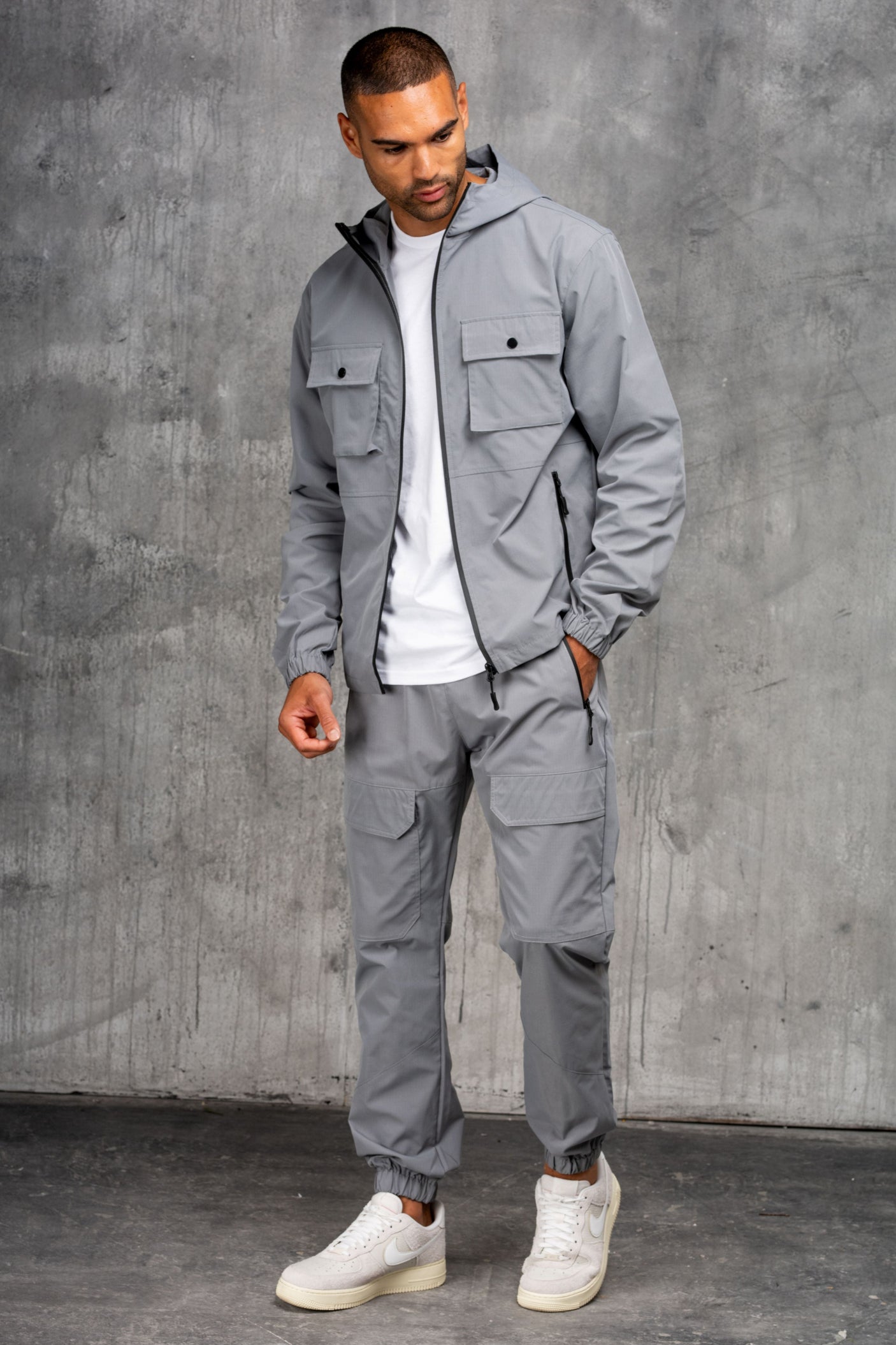 CREED JACKET & PANT SET - MID GREY