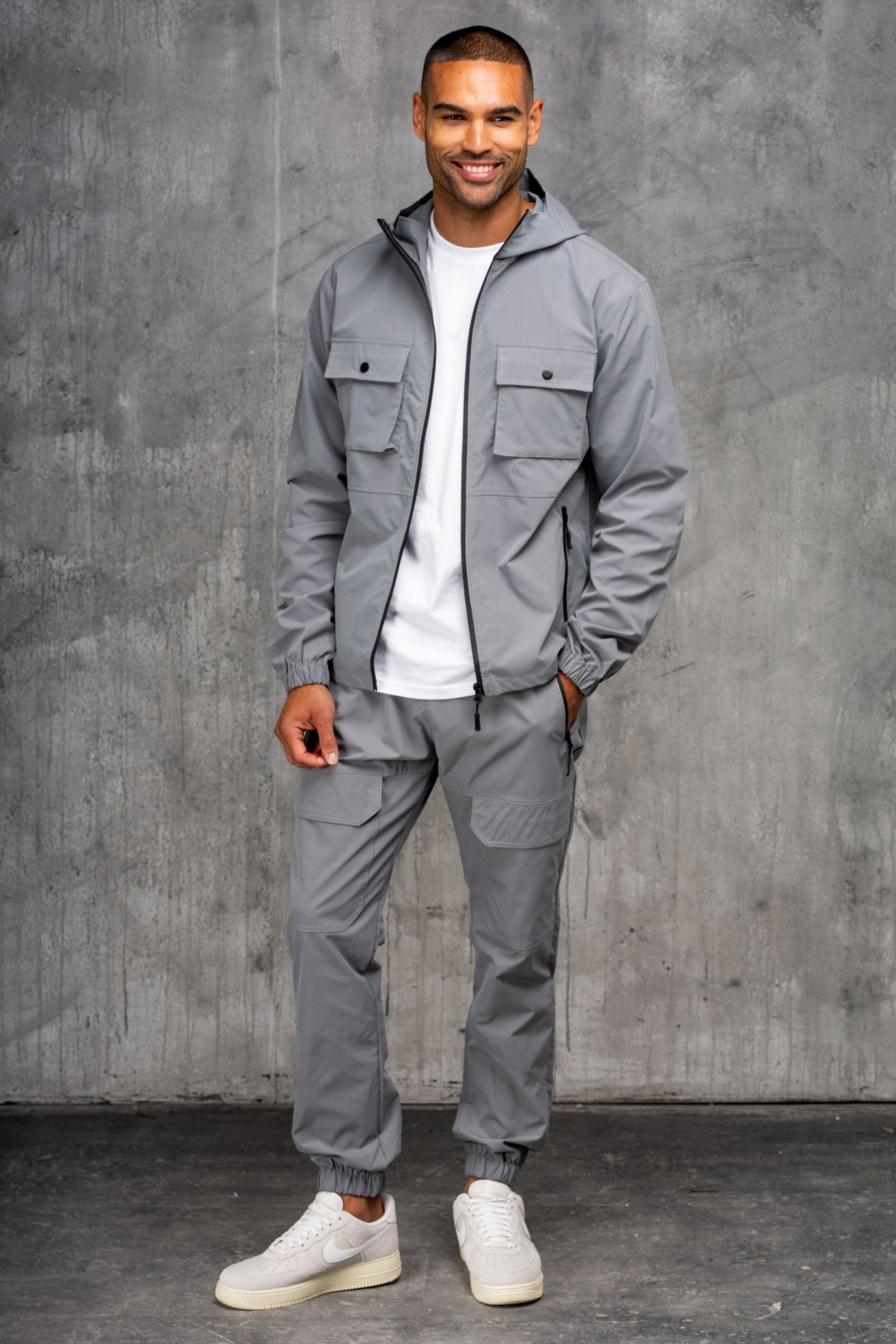 CREED JACKET & PANT SET - MID GREY