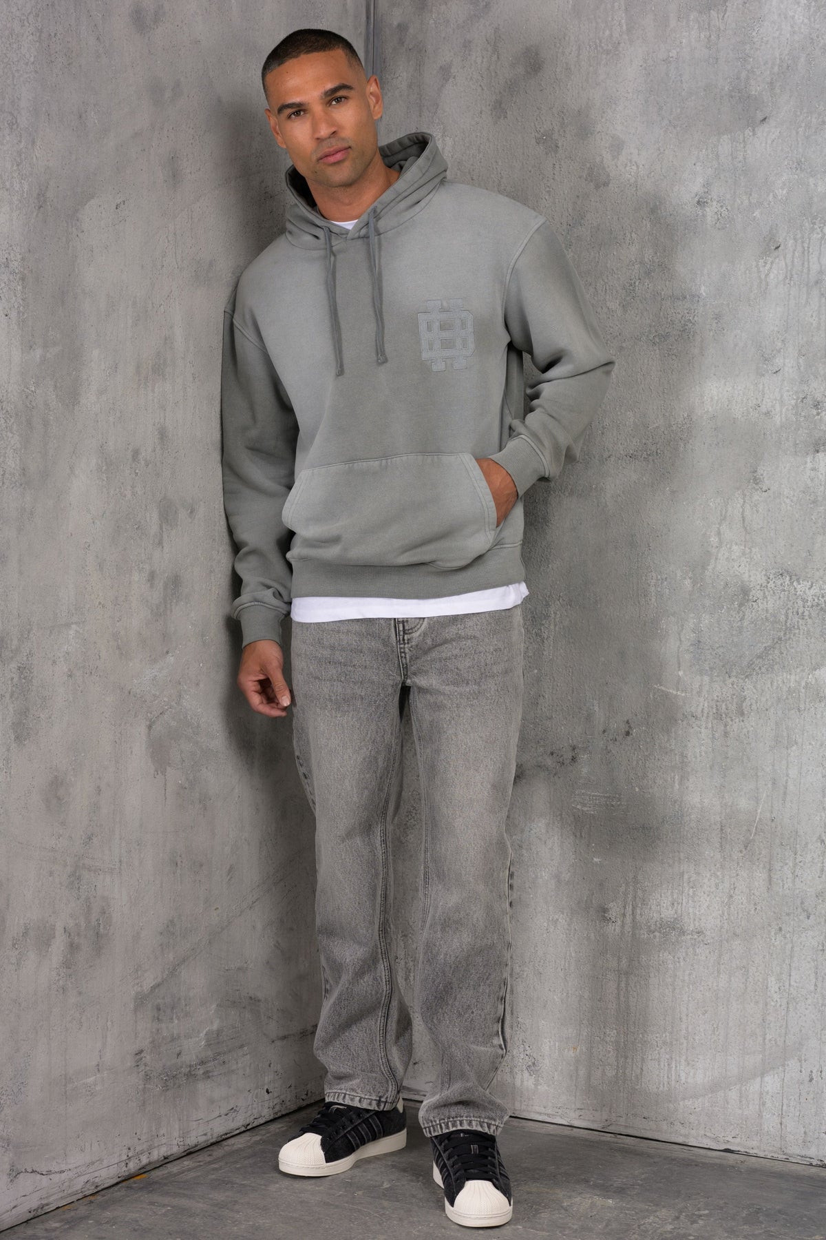 CLUB Premium Washed Denim Jeans - GREY
