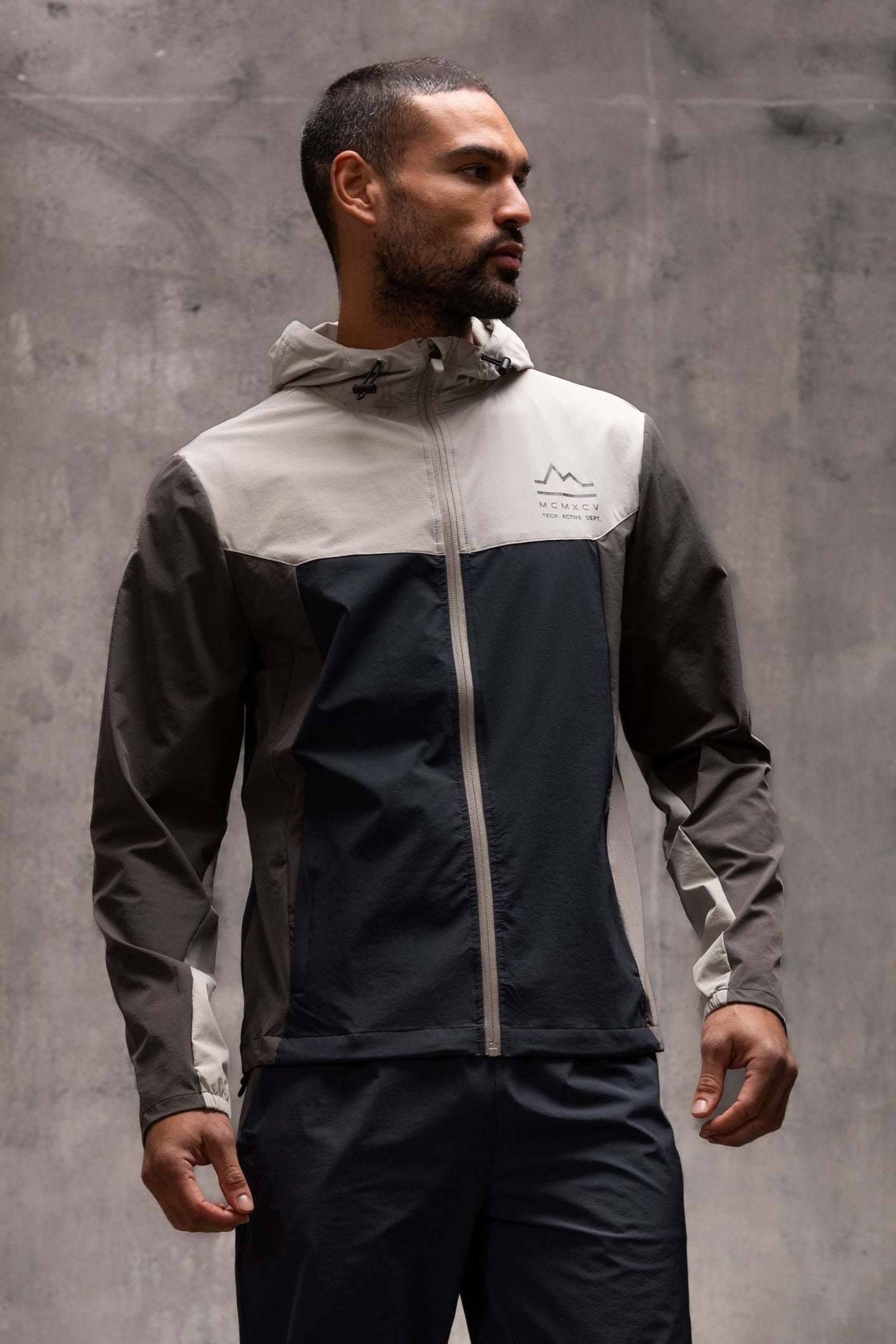 PULSE TECH JACKET - STONE/OMBRE/CHARCOAL