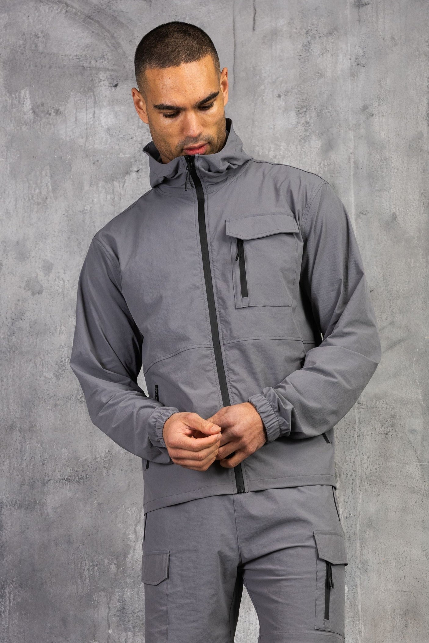 JETSTAR JACKET - MID GREY