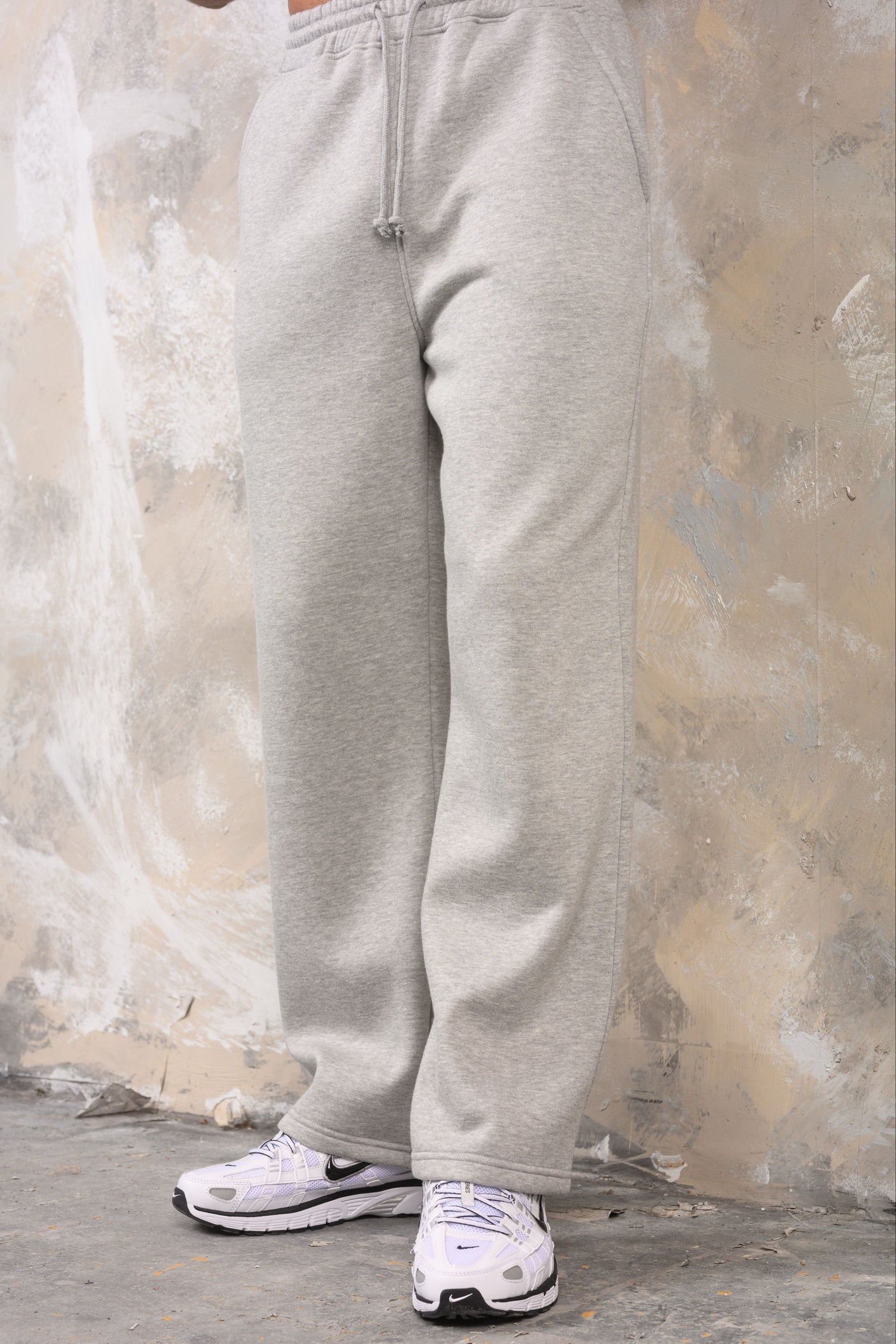 FELIX (UNBRANDED) OPEN HEM JOGGERS - GREY MARL