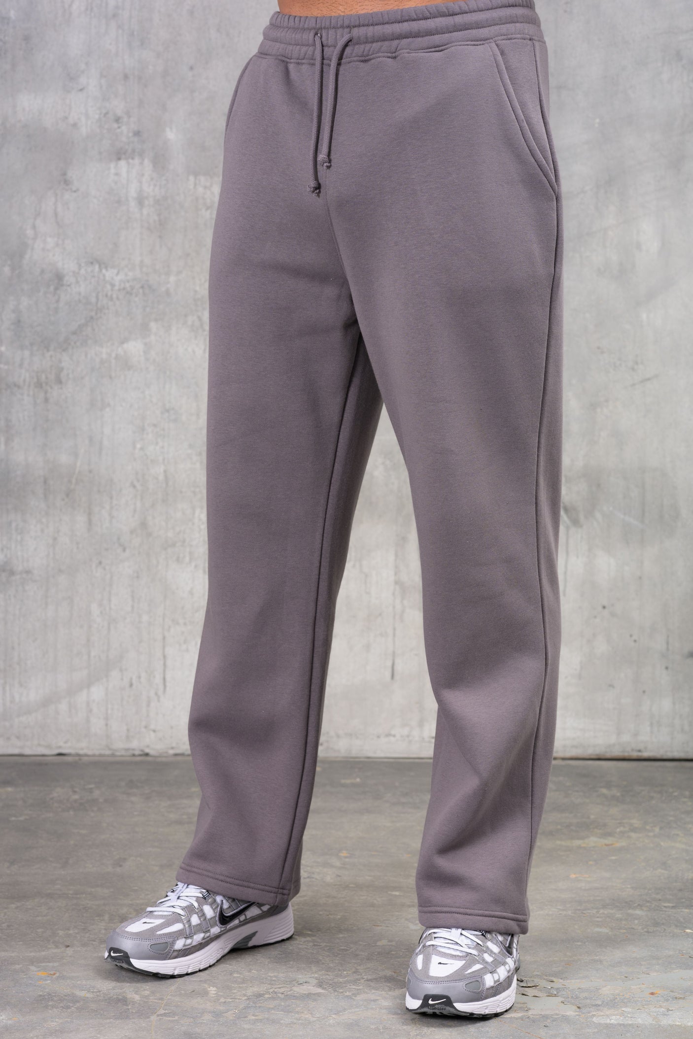 FELIX (UNBRANDED) OPEN HEM JOGGERS - CHARCOAL