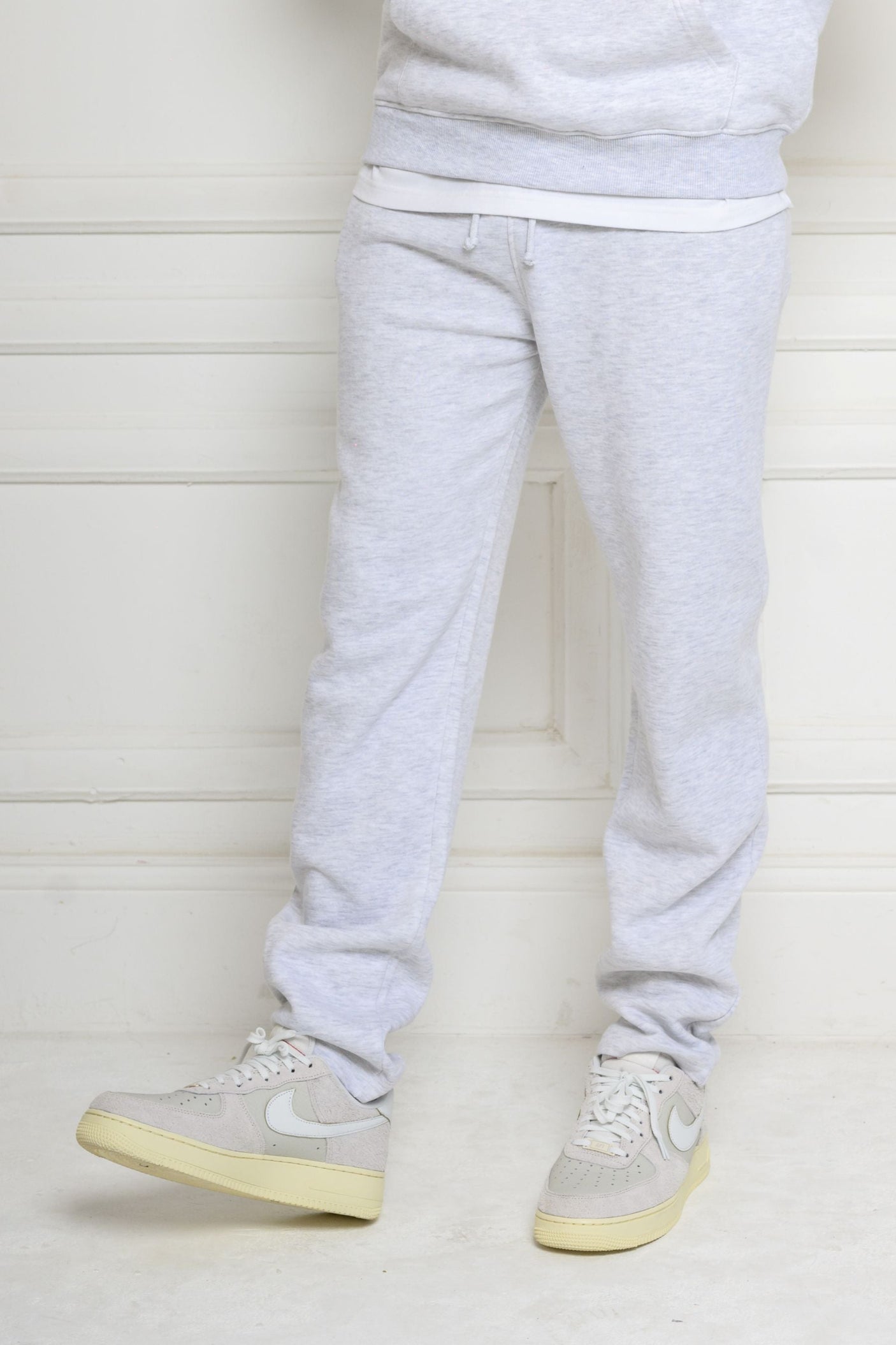 FELIX (UNBRANDED) STRAIGHT LEG JOGGERS - GREY MARL