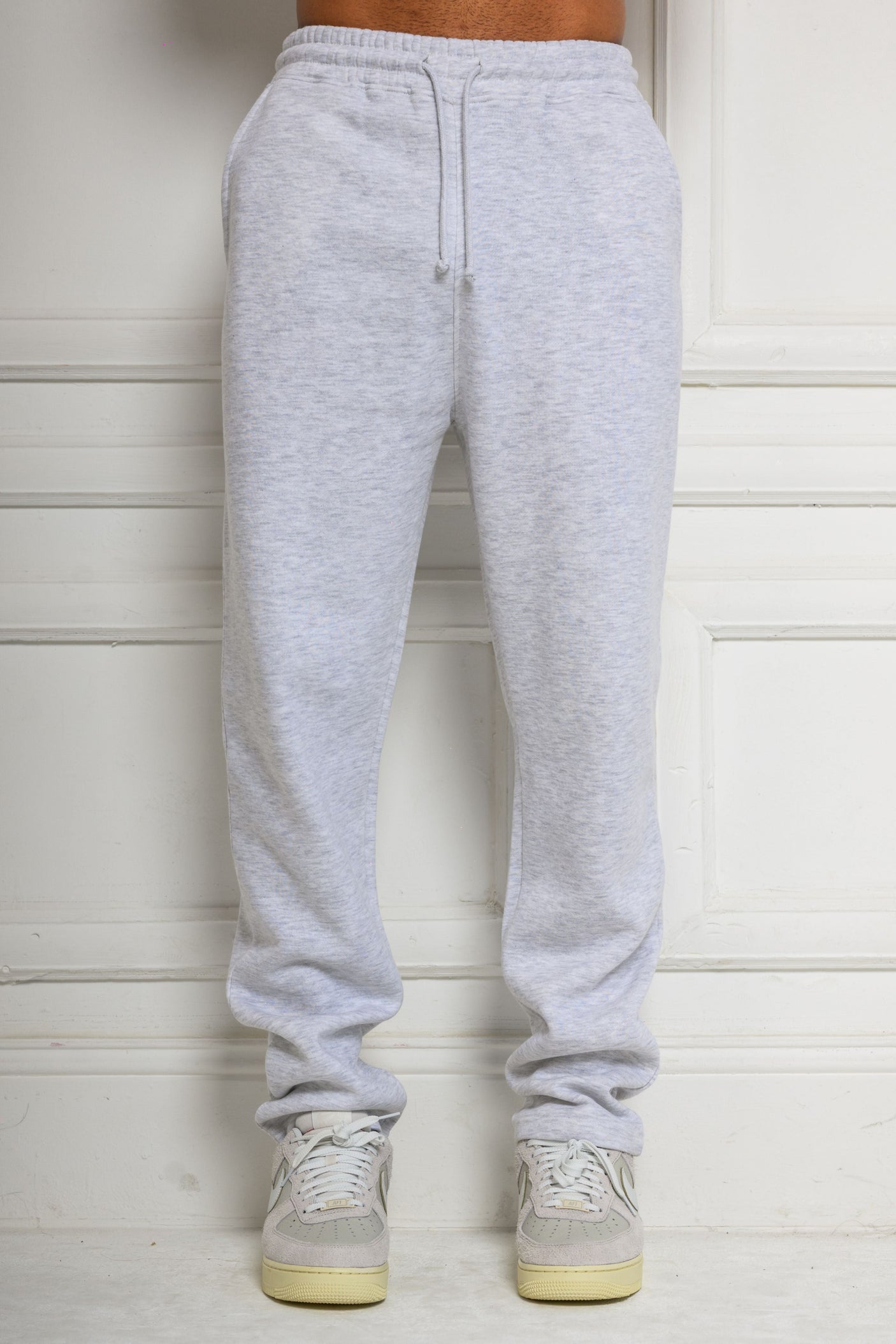 FELIX (UNBRANDED) STRAIGHT LEG JOGGERS - GREY MARL