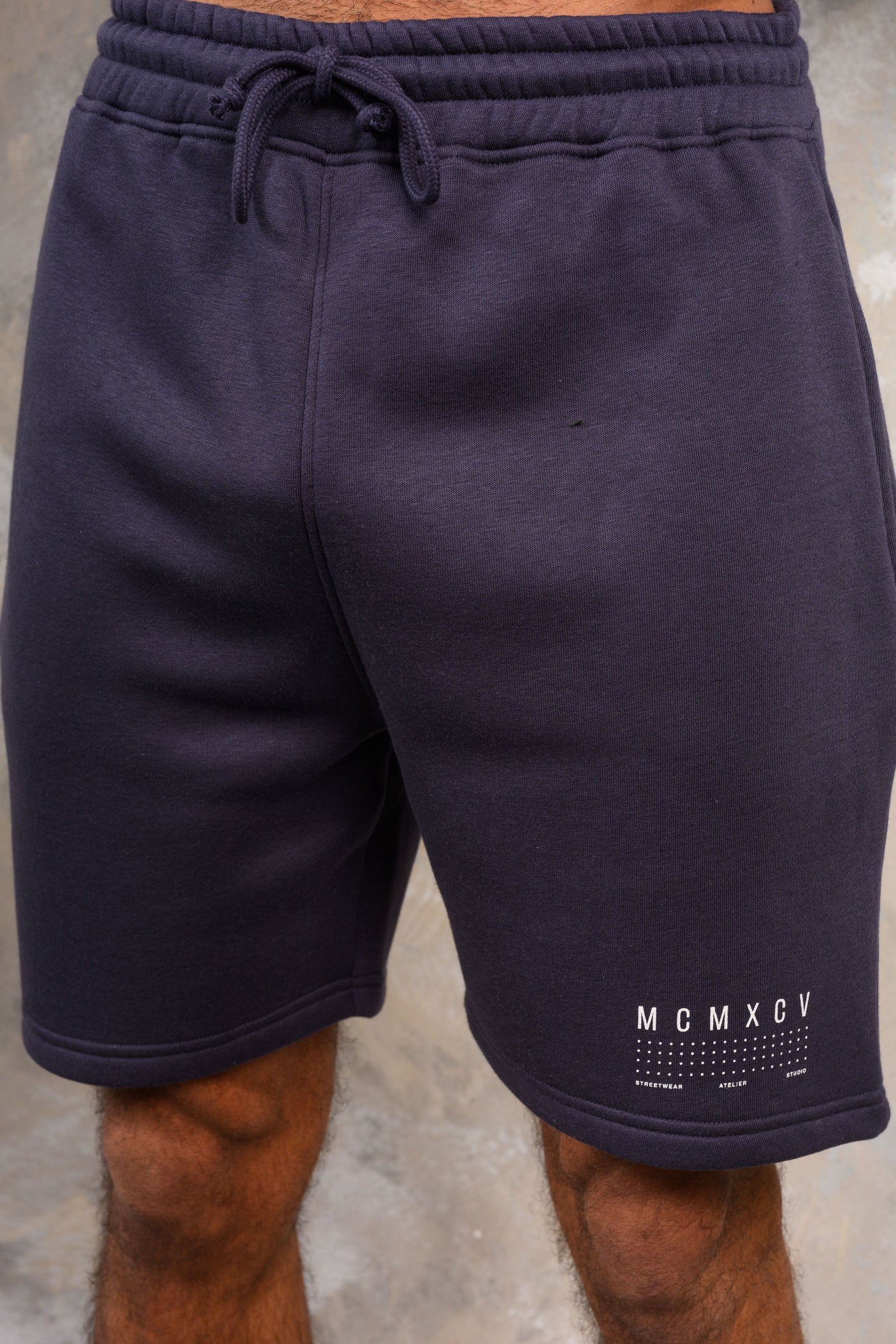 FENTON HOODY TEE & SHORT SET - NAVY