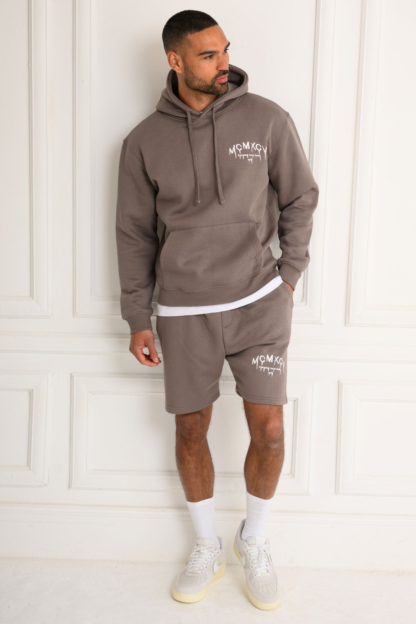 KARSON FLEECE SHORT - CINDER