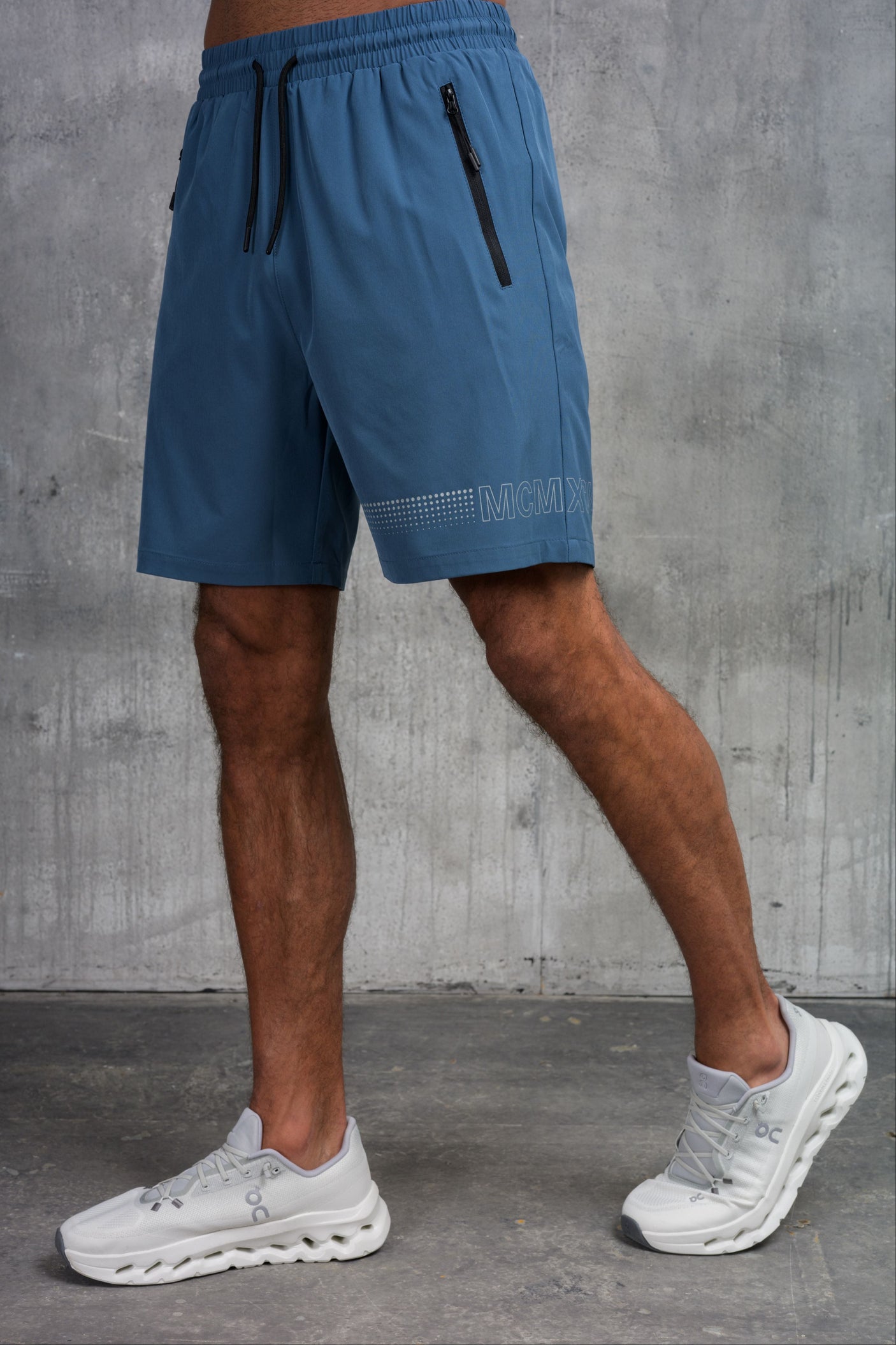 OLYMPUS WINDBREAKER JACKET & SHORT SET- BLUE