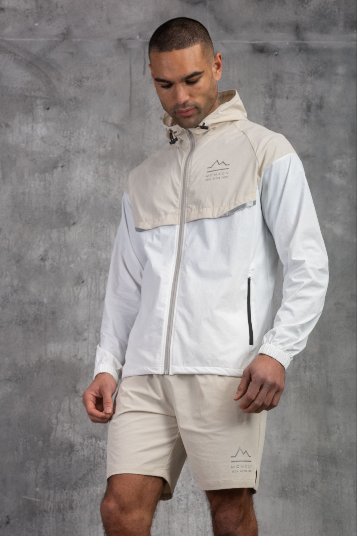 SOLAR SHORT - STONE/OFF WHITE