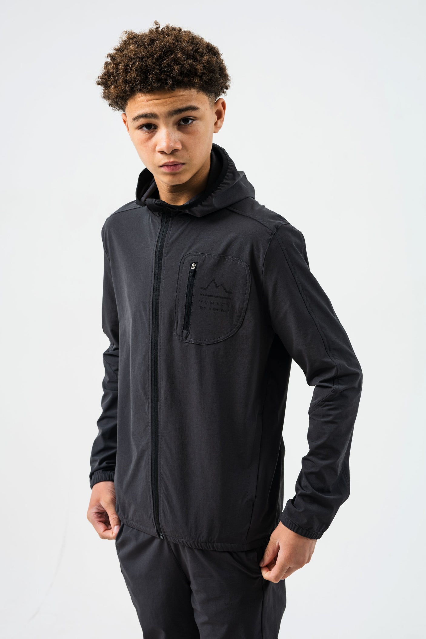 STEALTH JUNIOR TECH TRACKSUIT- CHARCOAL