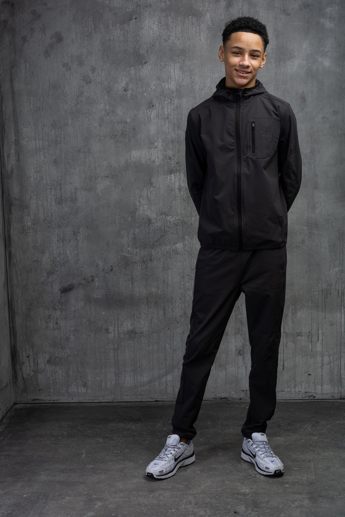 STEALTH JUNIOR TECH TRACKSUIT- CHARCOAL
