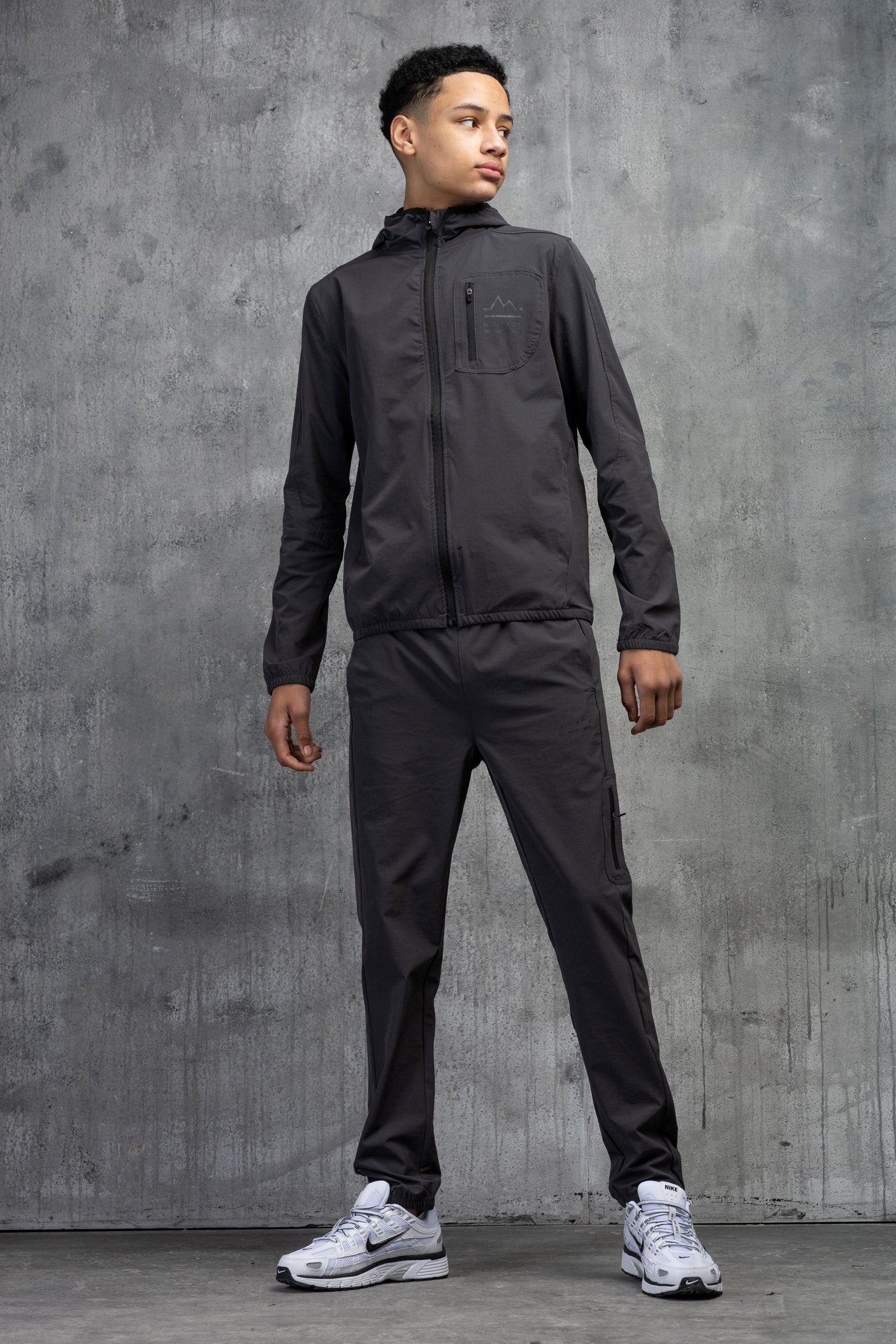 STEALTH JUNIOR TECH TRACKSUIT- CHARCOAL
