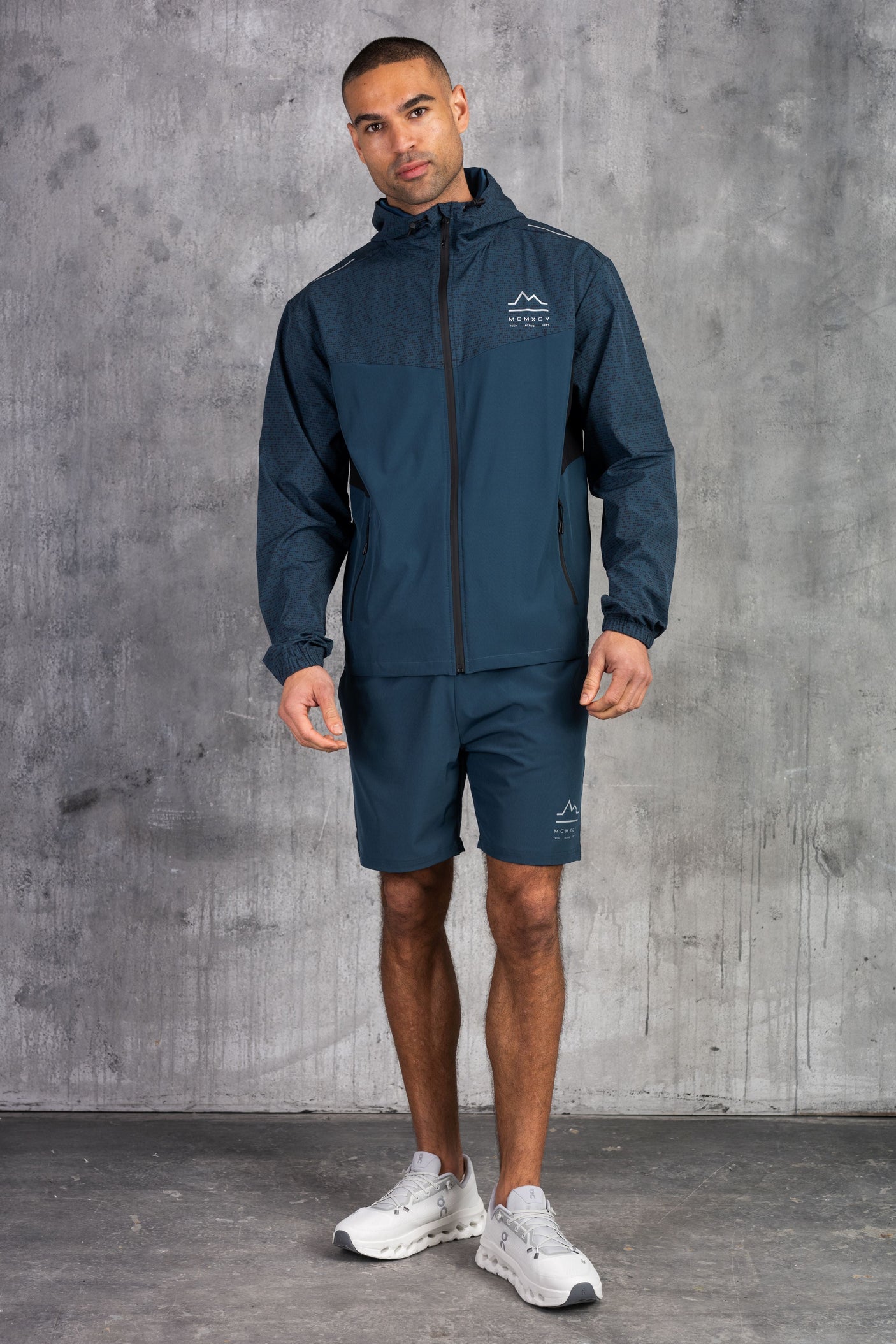 VICTORY WINDBREAKER JACKET & SHORT - DK PETROL