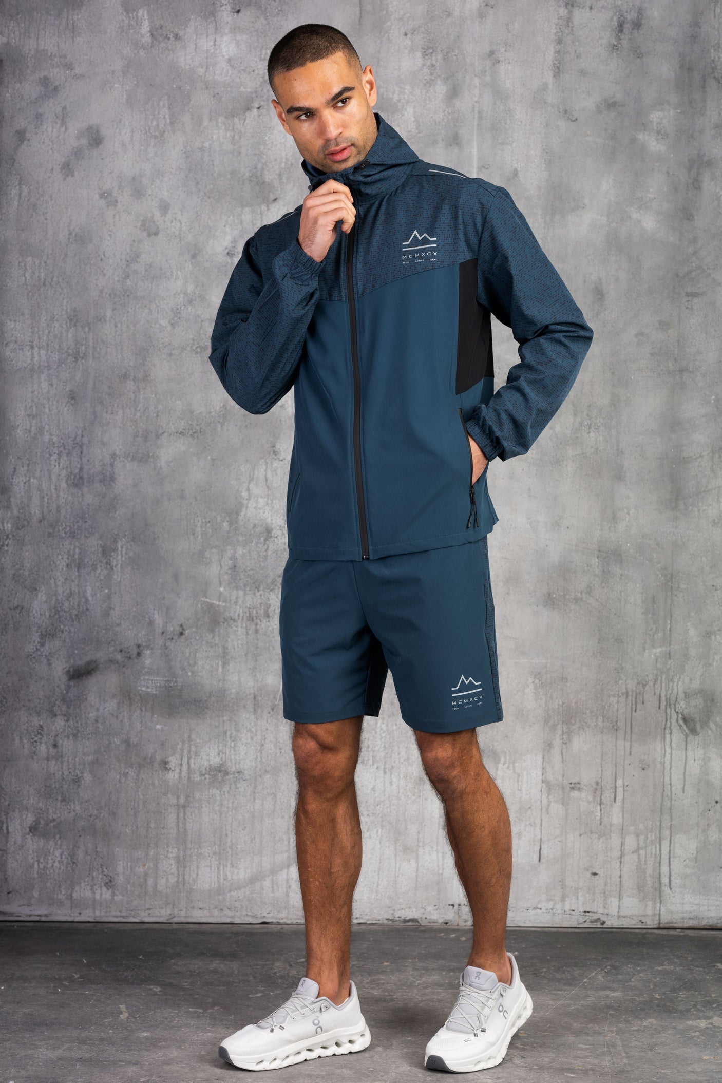 VICTORY WINDBREAKER JACKET - DK PETROL