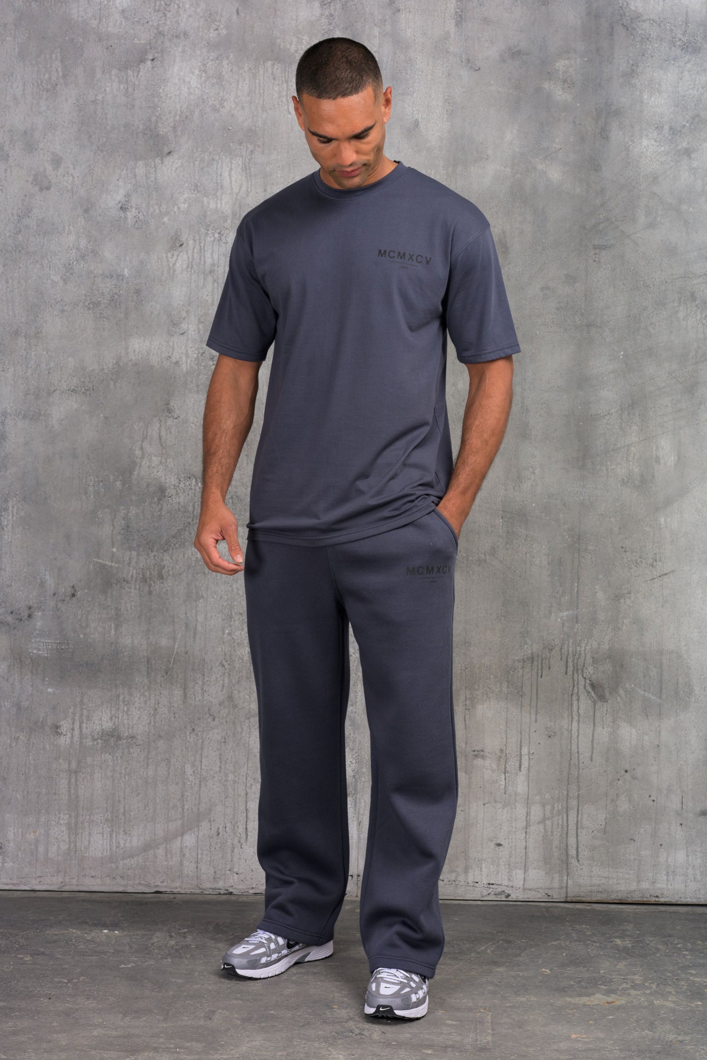 ZEUS TEE & OPEN JOGGER SET - OMBRE