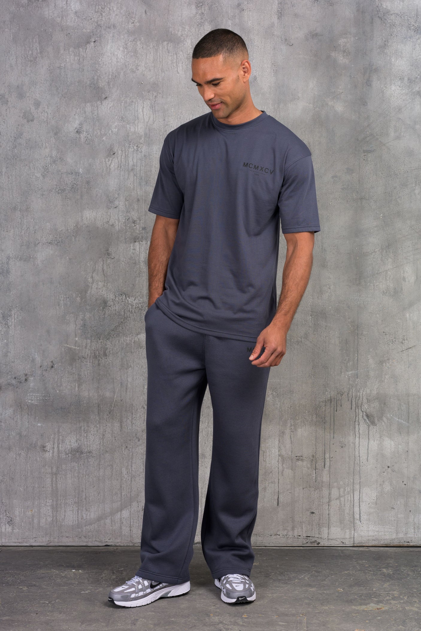 ZEUS TEE & OPEN JOGGER SET - OMBRE