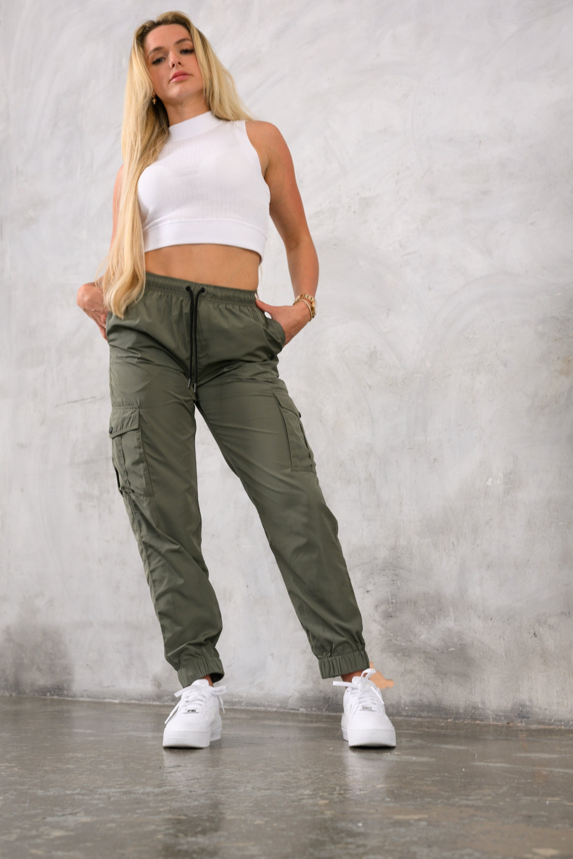 VIXEN SUMMER CARGO PANTS - KHAKI