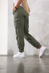 VIXEN SUMMER CARGO PANTS - KHAKI