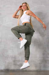 VIXEN SUMMER CARGO PANTS - KHAKI