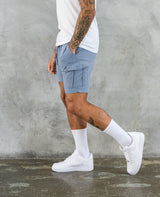 FINETASLAN UTILITY CARGO SHORTS - BLUE