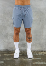 FINETASLAN UTILITY CARGO SHORTS - BLUE