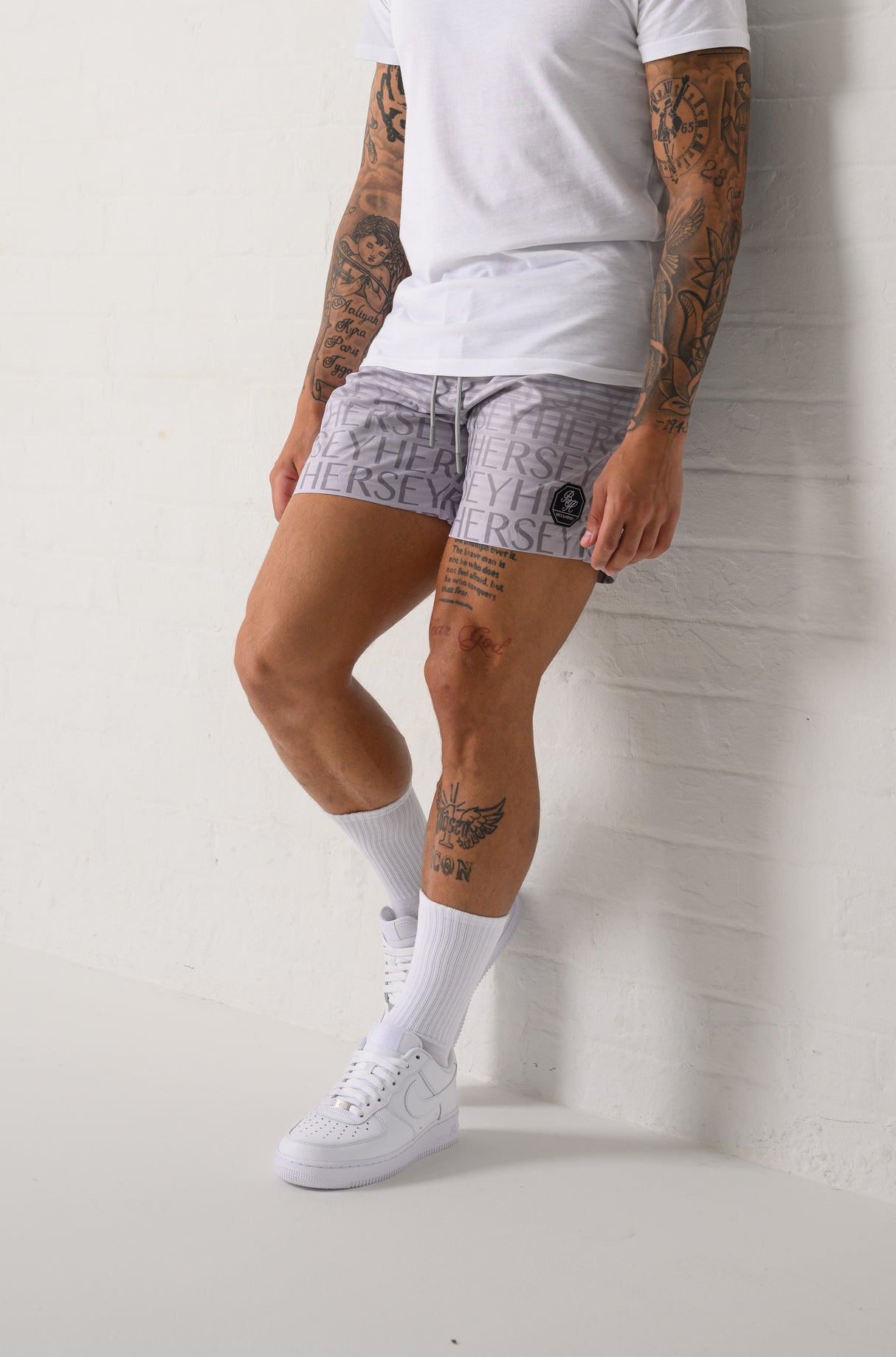 2 PACK BARRY SWIM SHORTS - GREY/NAVY