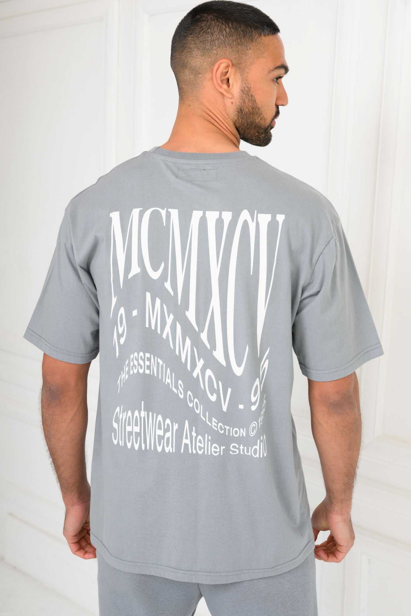 APEX T-SHIRT & SHORT SET - LAVA GREY