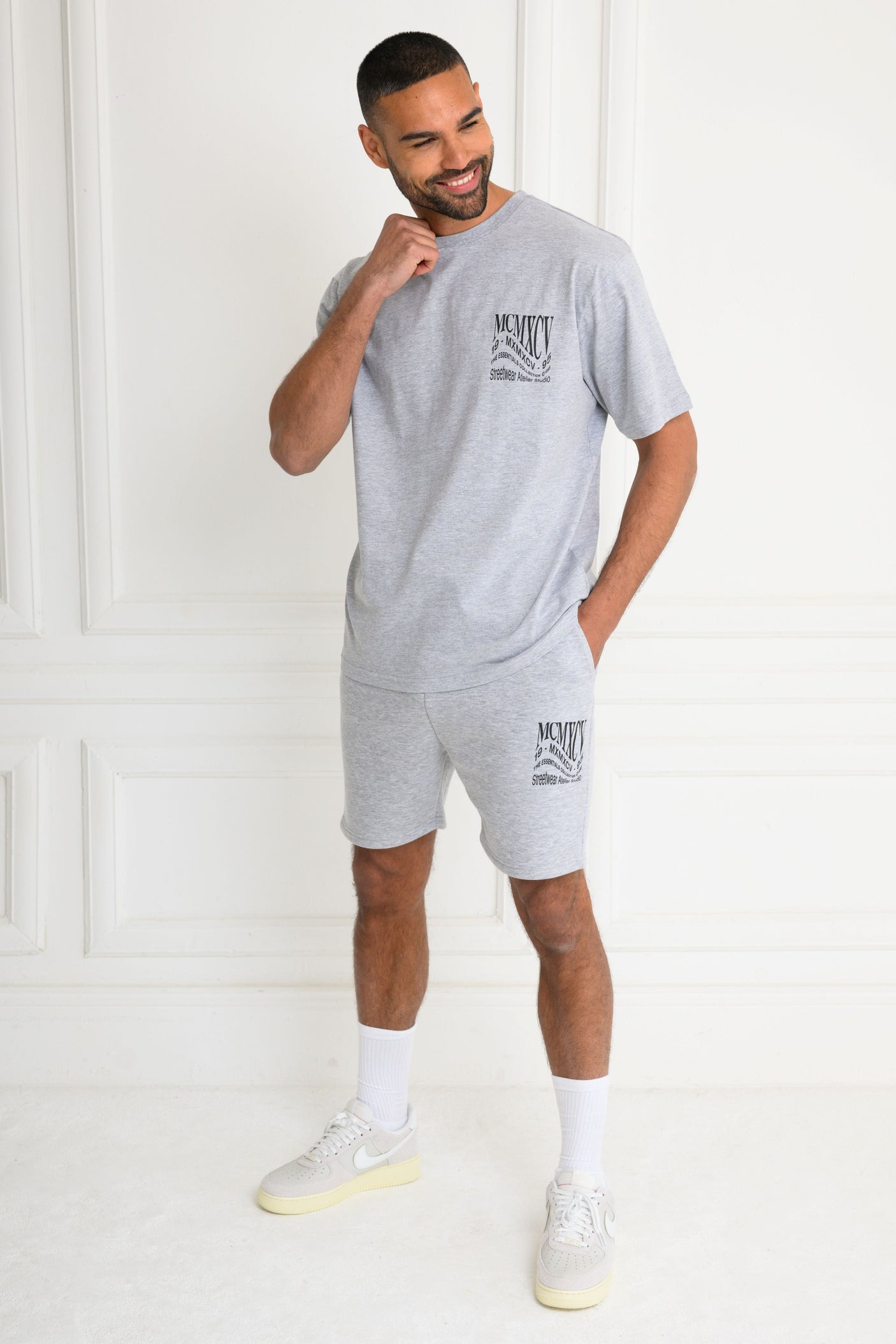 APEX SHORT - GREY MARL